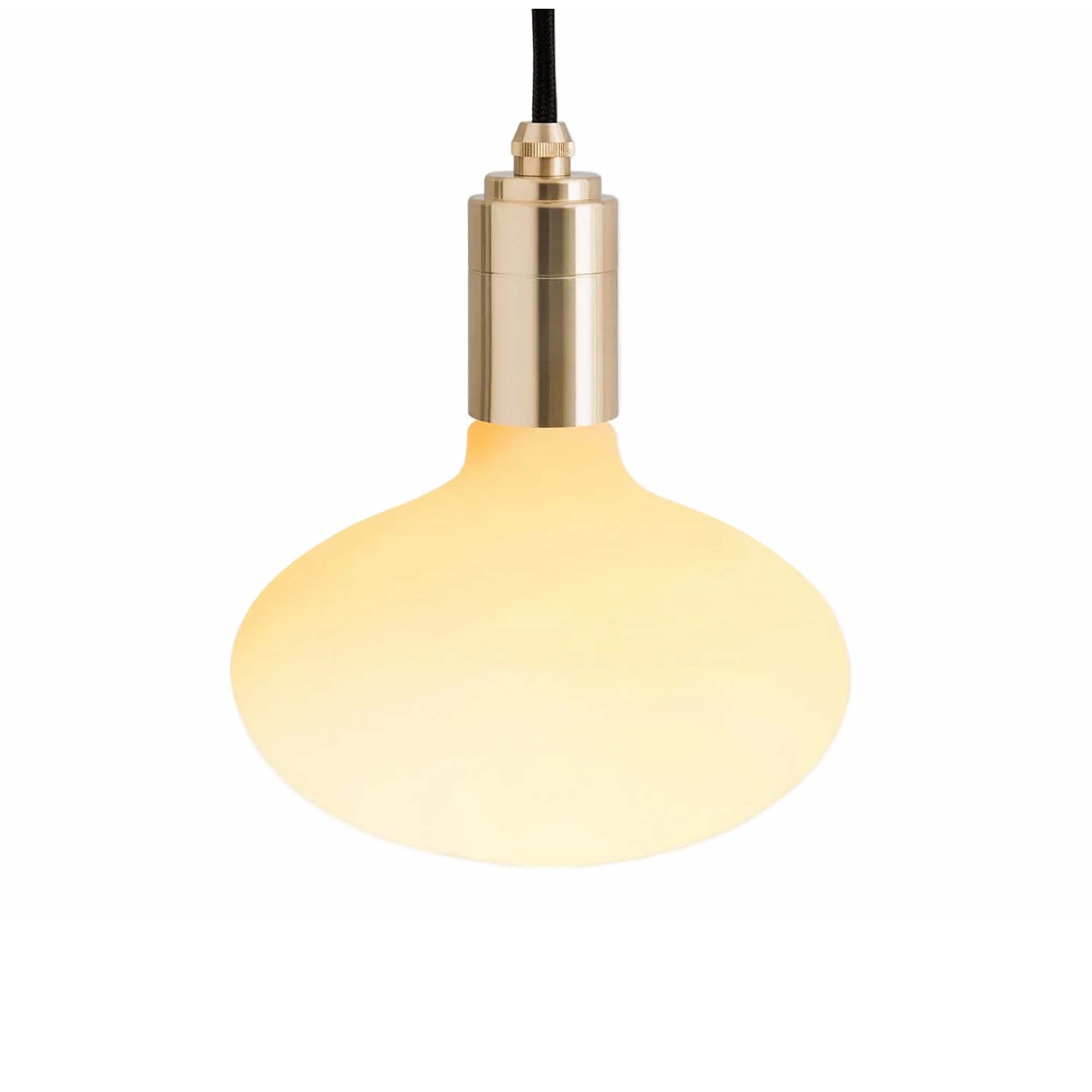 Oval Dim-to-Warm Pendant Light in Brass