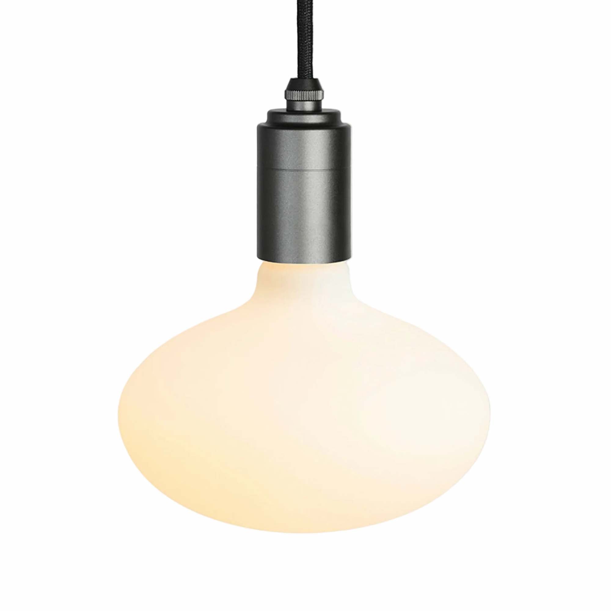 Oval Dim-to-Warm Pendant Light in Graphite