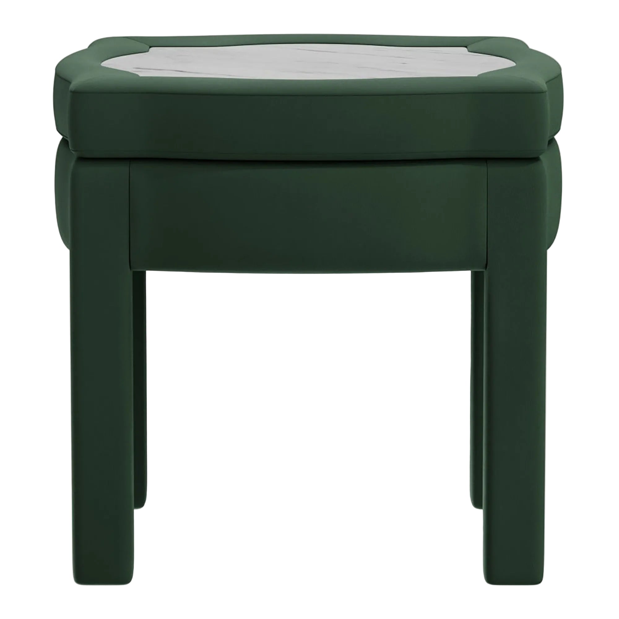 Piero Footstool, Olive Linen