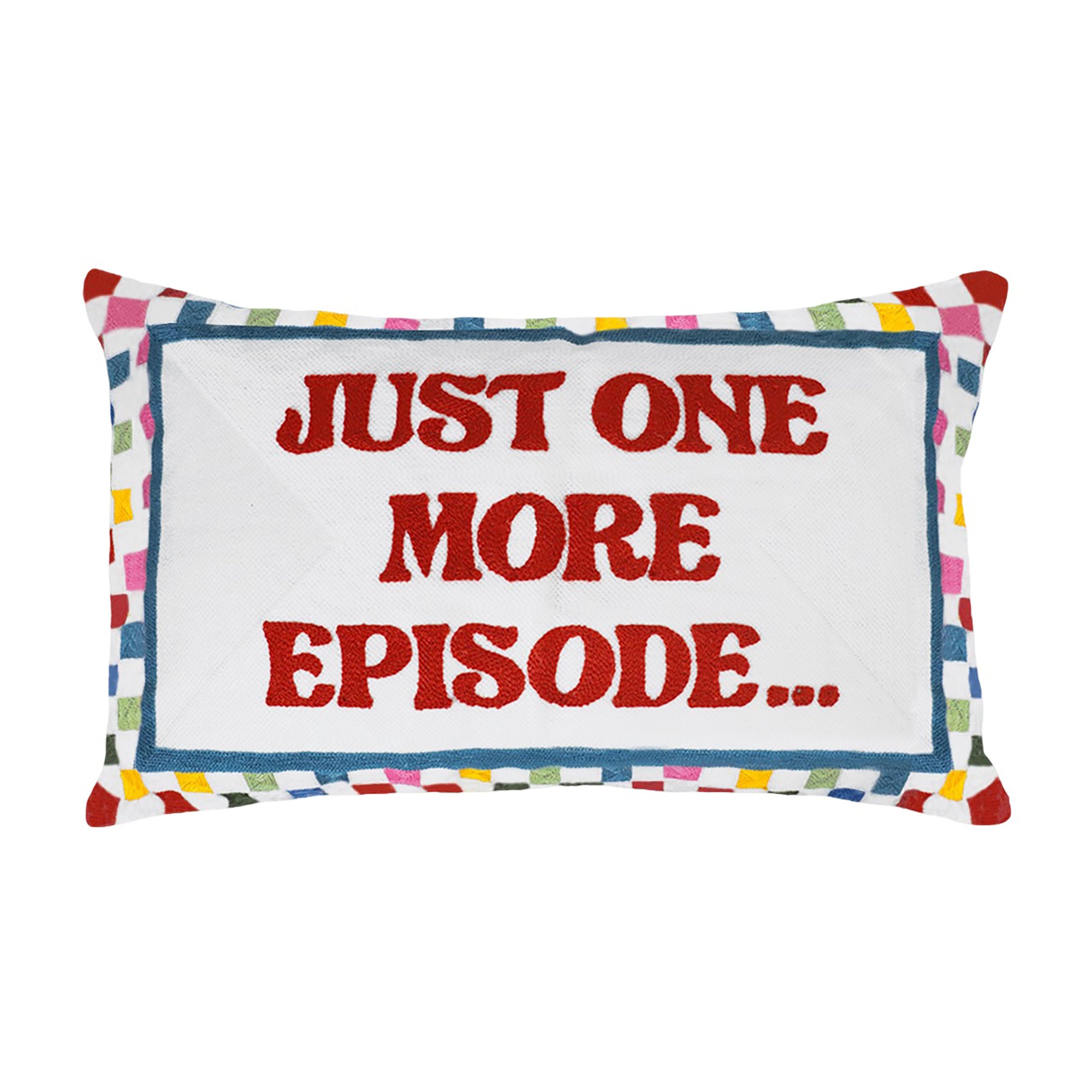 Just One More Episode Needlepoint Cushion
