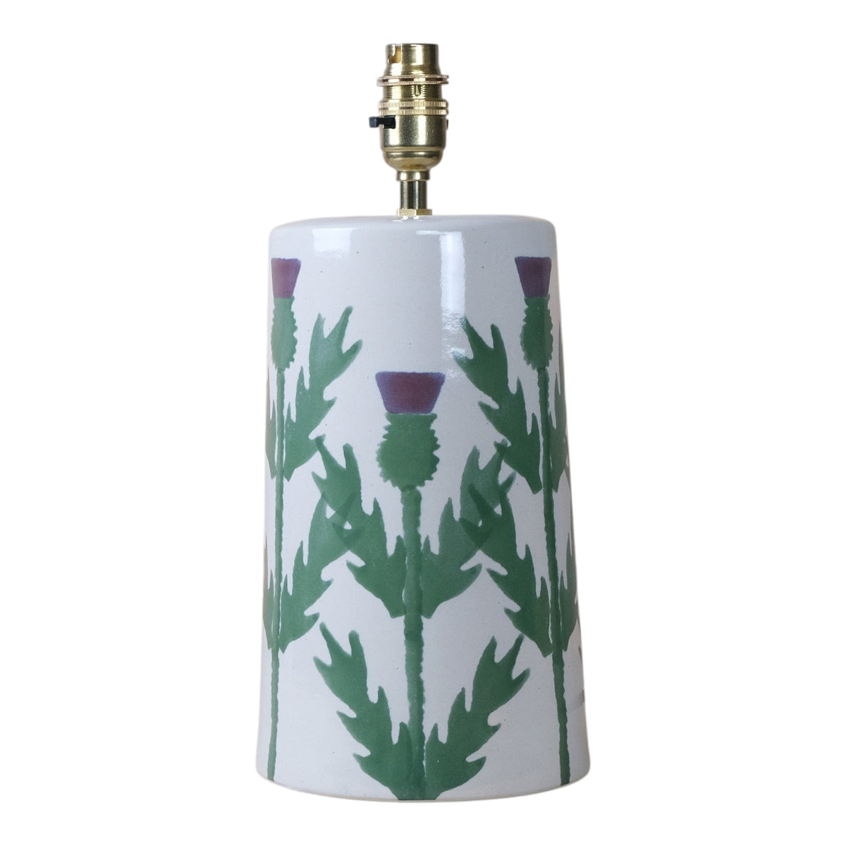 Cream Thistle Large Tapered Lamp