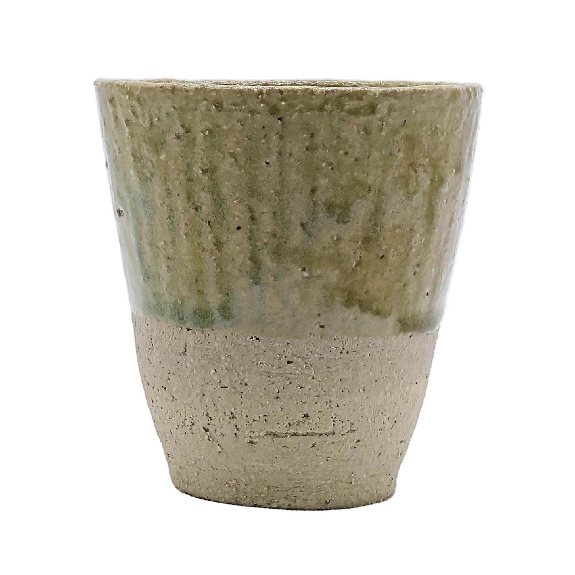 Beige Quadra Stoneware Tall Cup