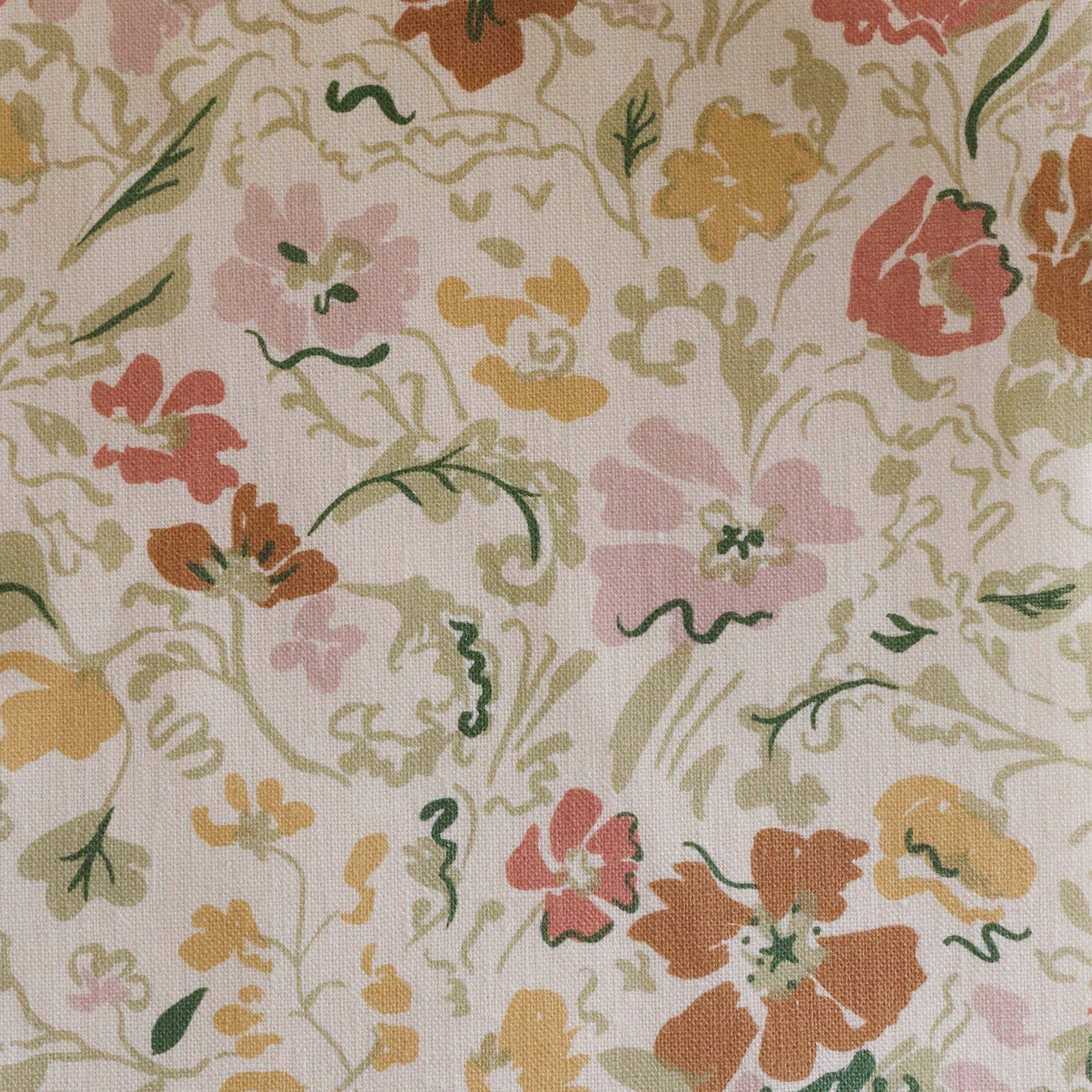 Wandle Wilde Linen Fabric | Earth
