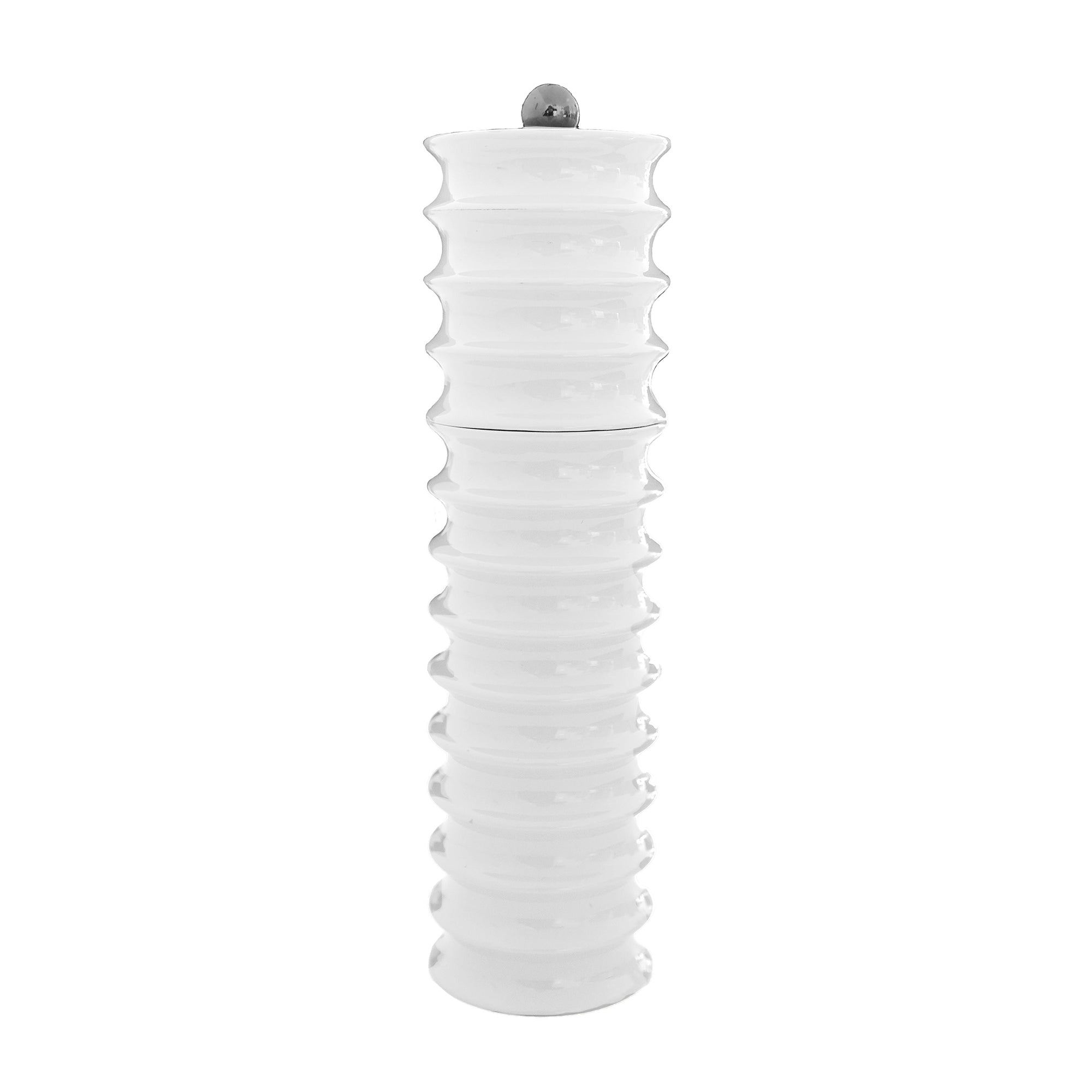 White Twister Salt and Pepper Mill