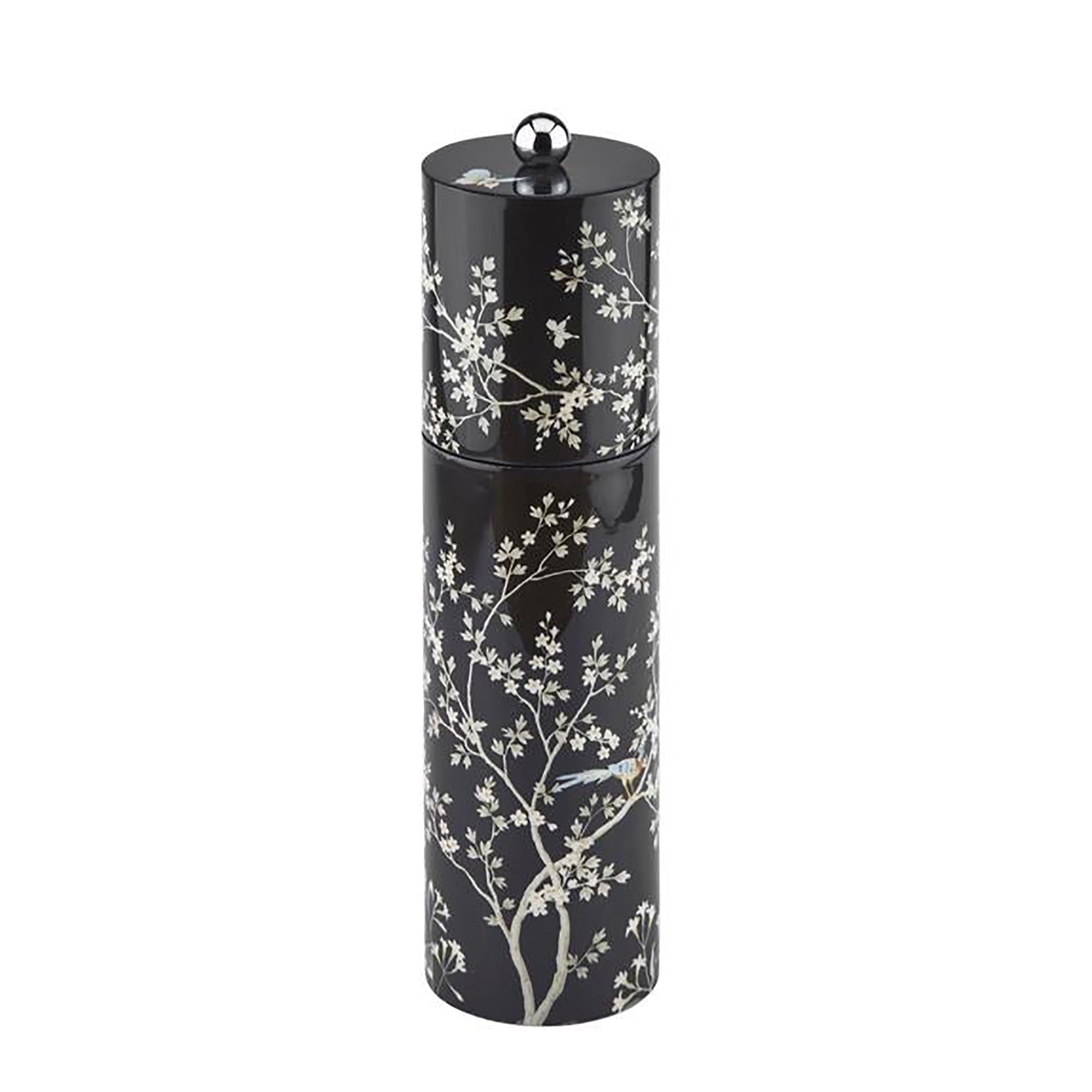 Black Chinoiserie Salt or Pepper Mill - Limited Edition