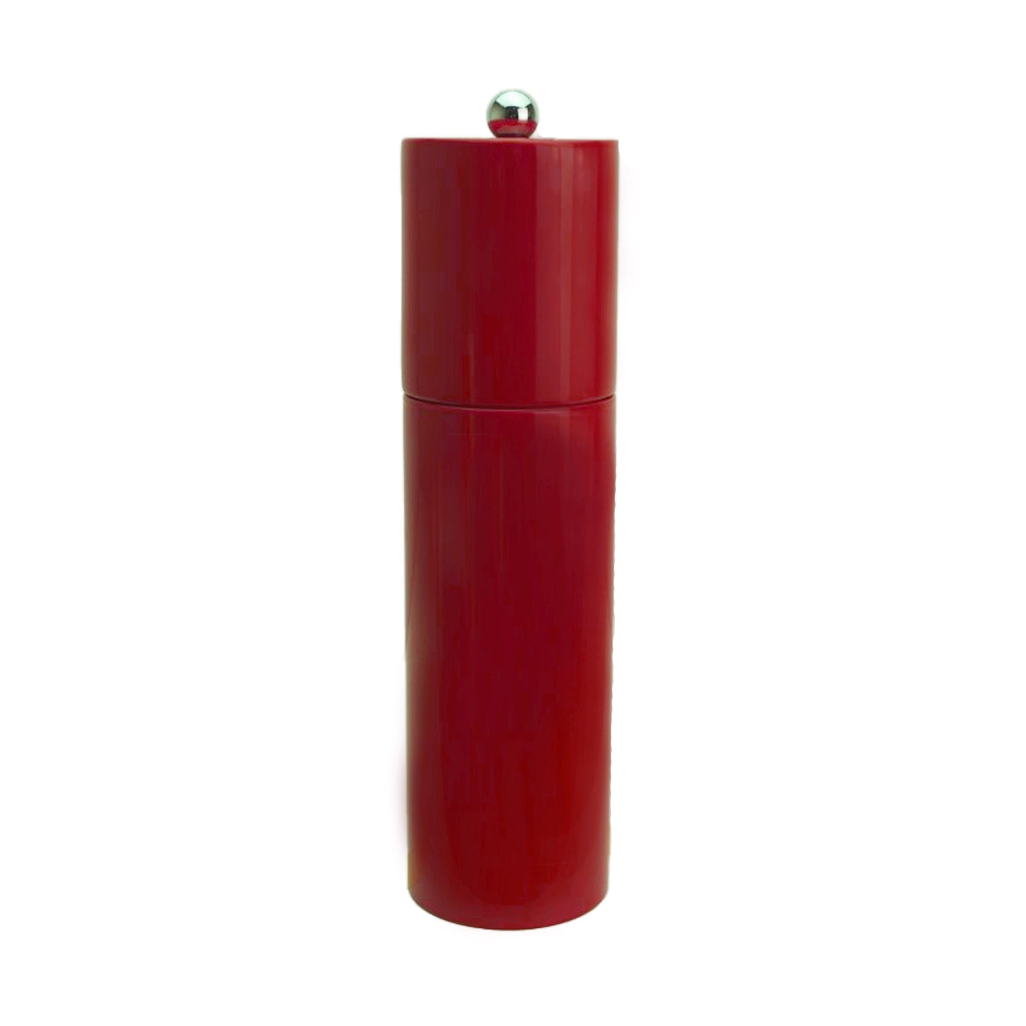 Burgundy Round Column Salt or Pepper Mill