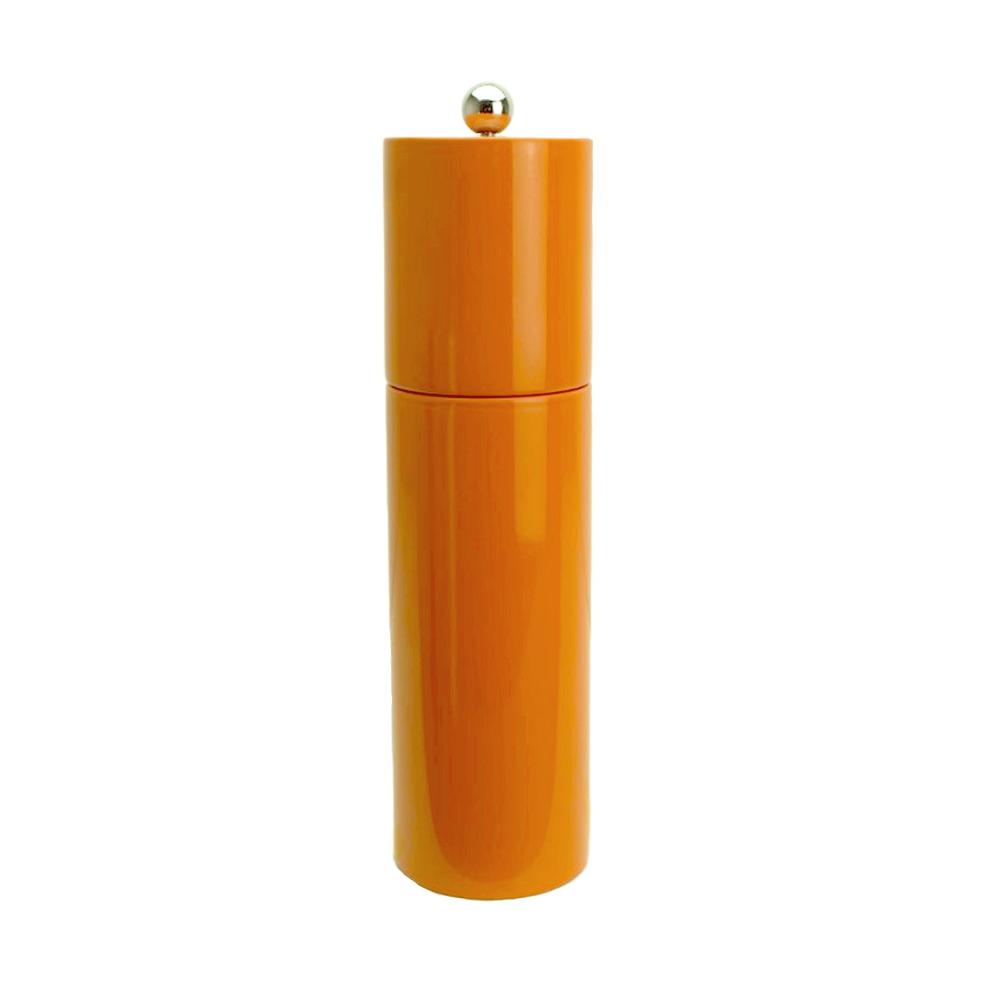 Orange Round Column Salt or Pepper Mill