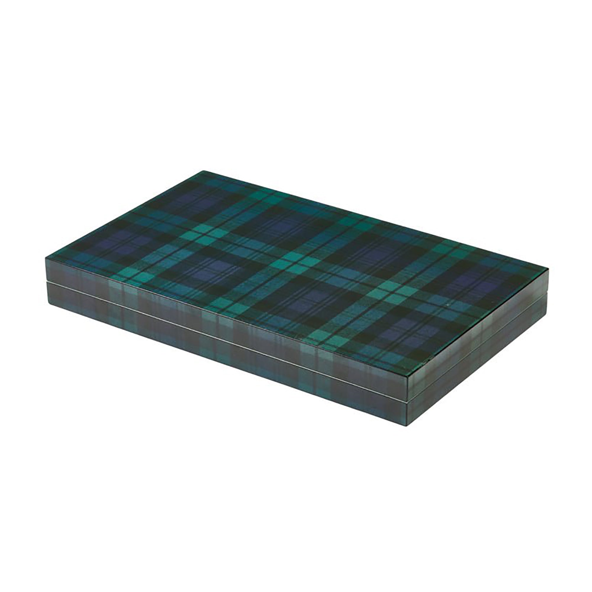 Tartan Lacquer Backgammon Set