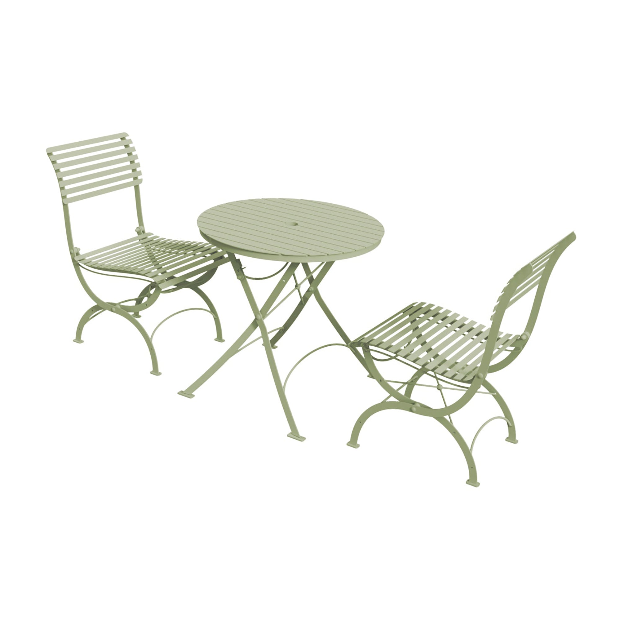 Darsham Bistro Table & 2 Chairs Type A Lichen Green