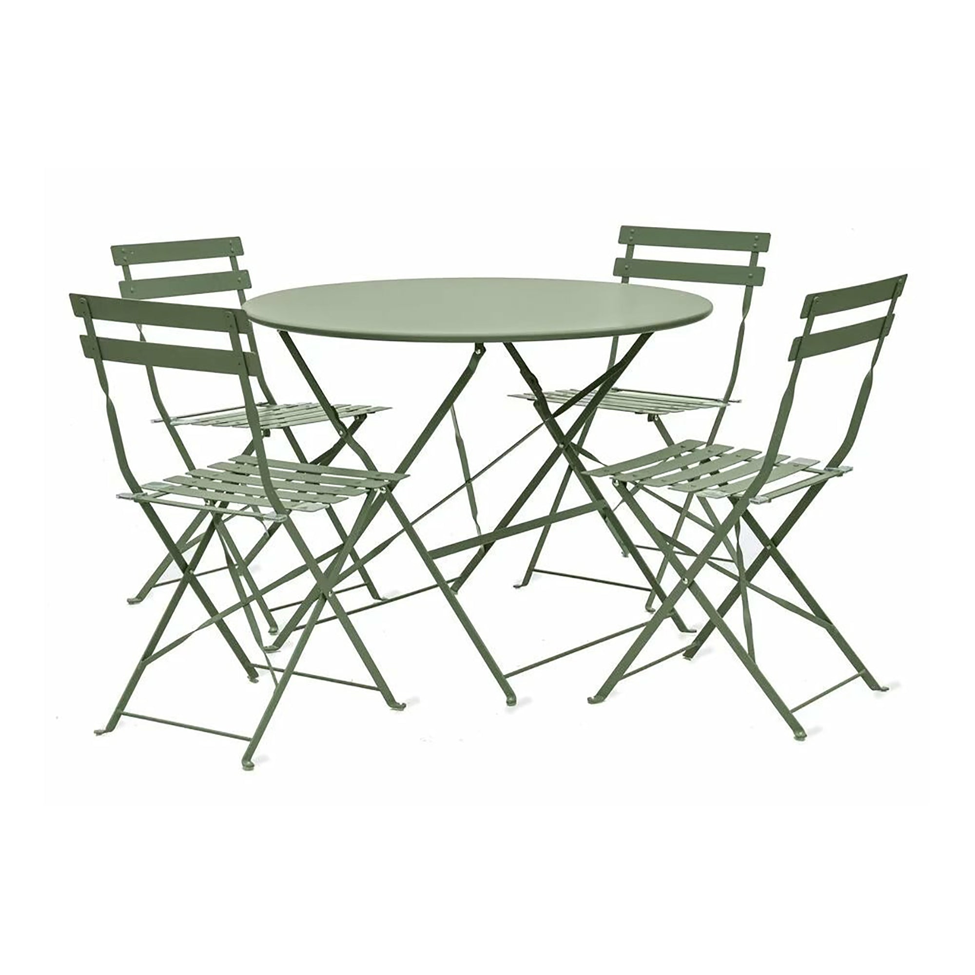 Rive Droite Bistro Table & Chairs Set | Large | Thistle Green