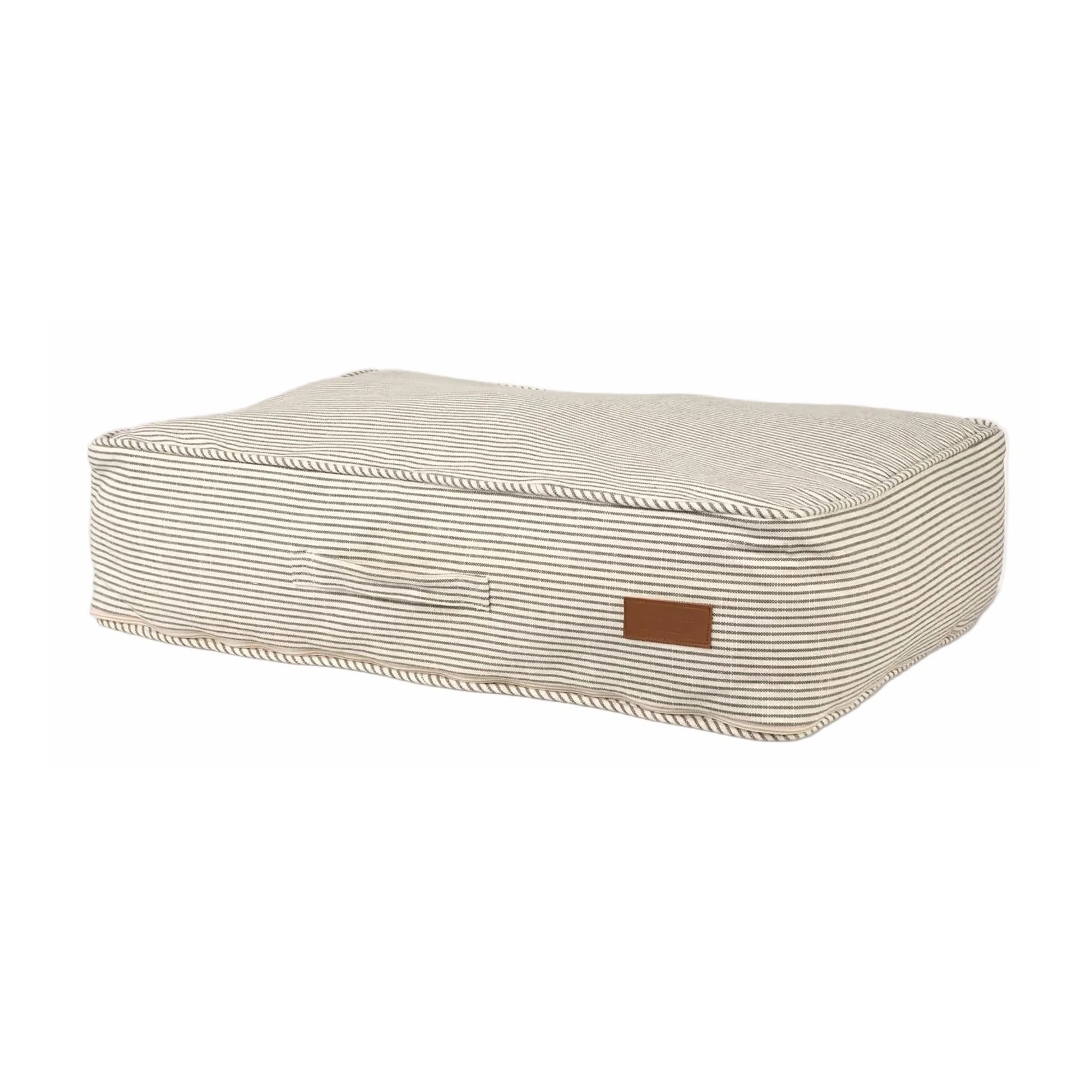 Oaklands Stripe Pet Cushion Rectangular Small Fern