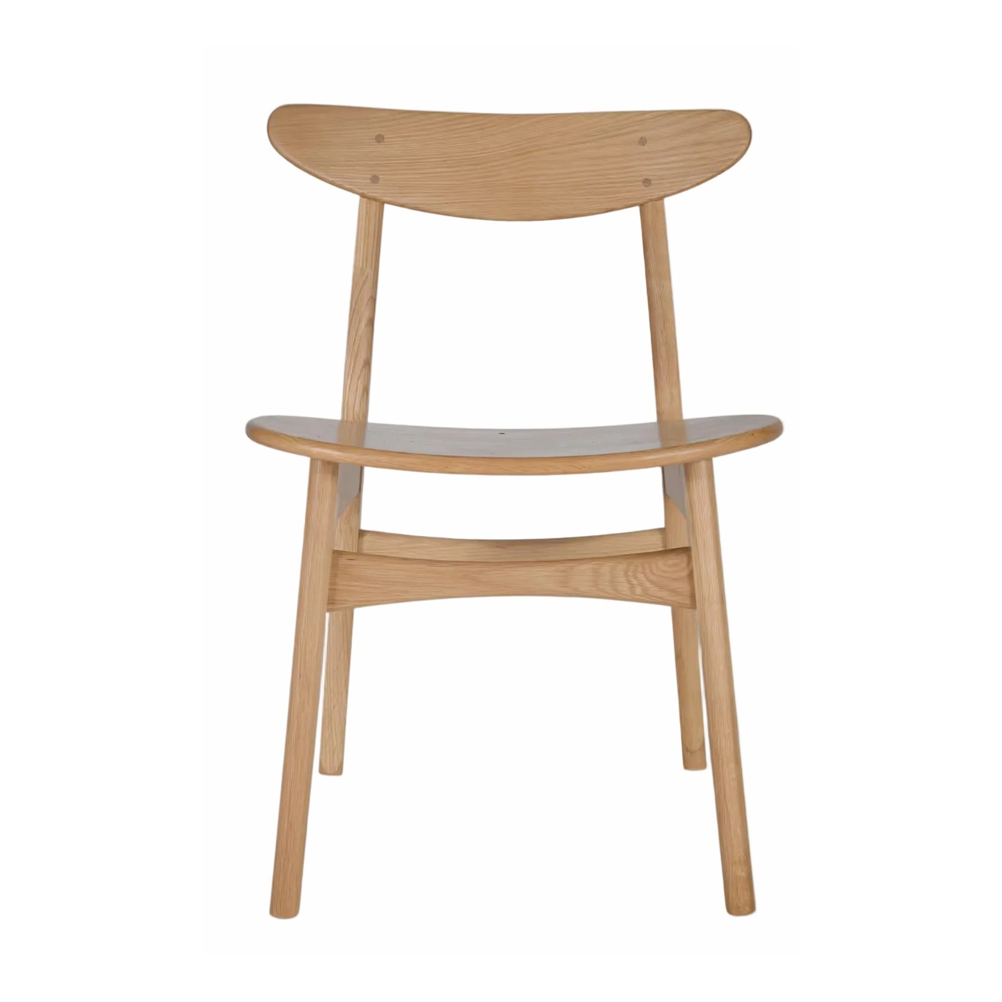 Longcot Dining Chairs Set of 2 Natural