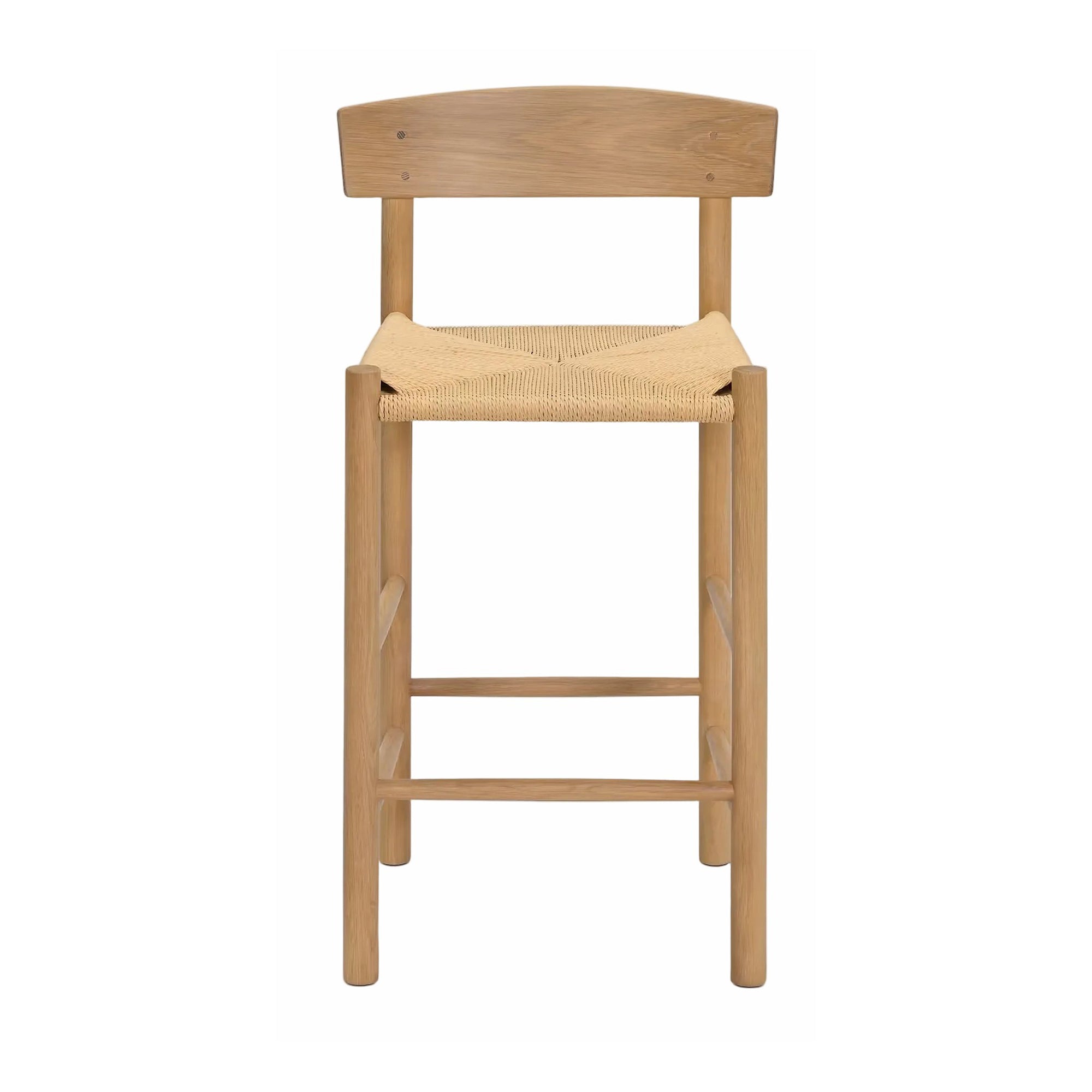 Longworth Bar Stool With Back Natural