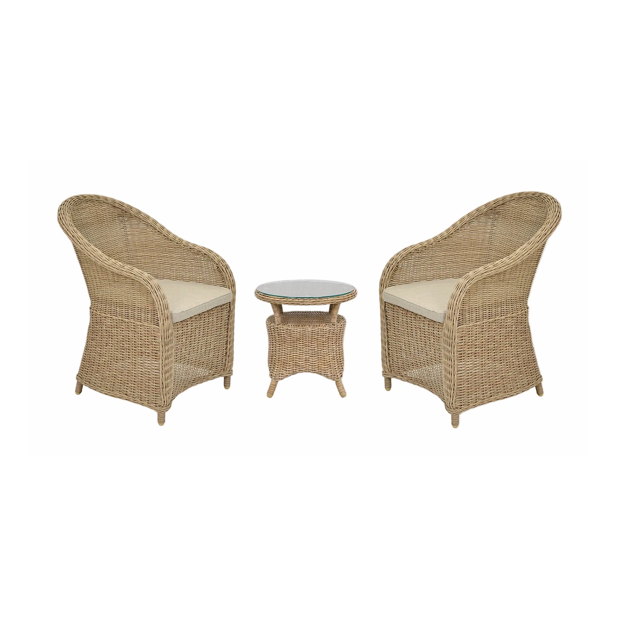Brayford Chairs & Table Set | Natural