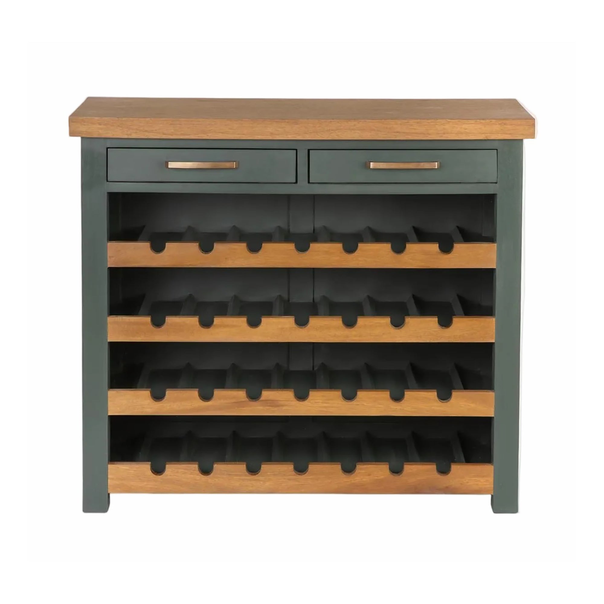 Walcote Winerack Sideboard Forest Green