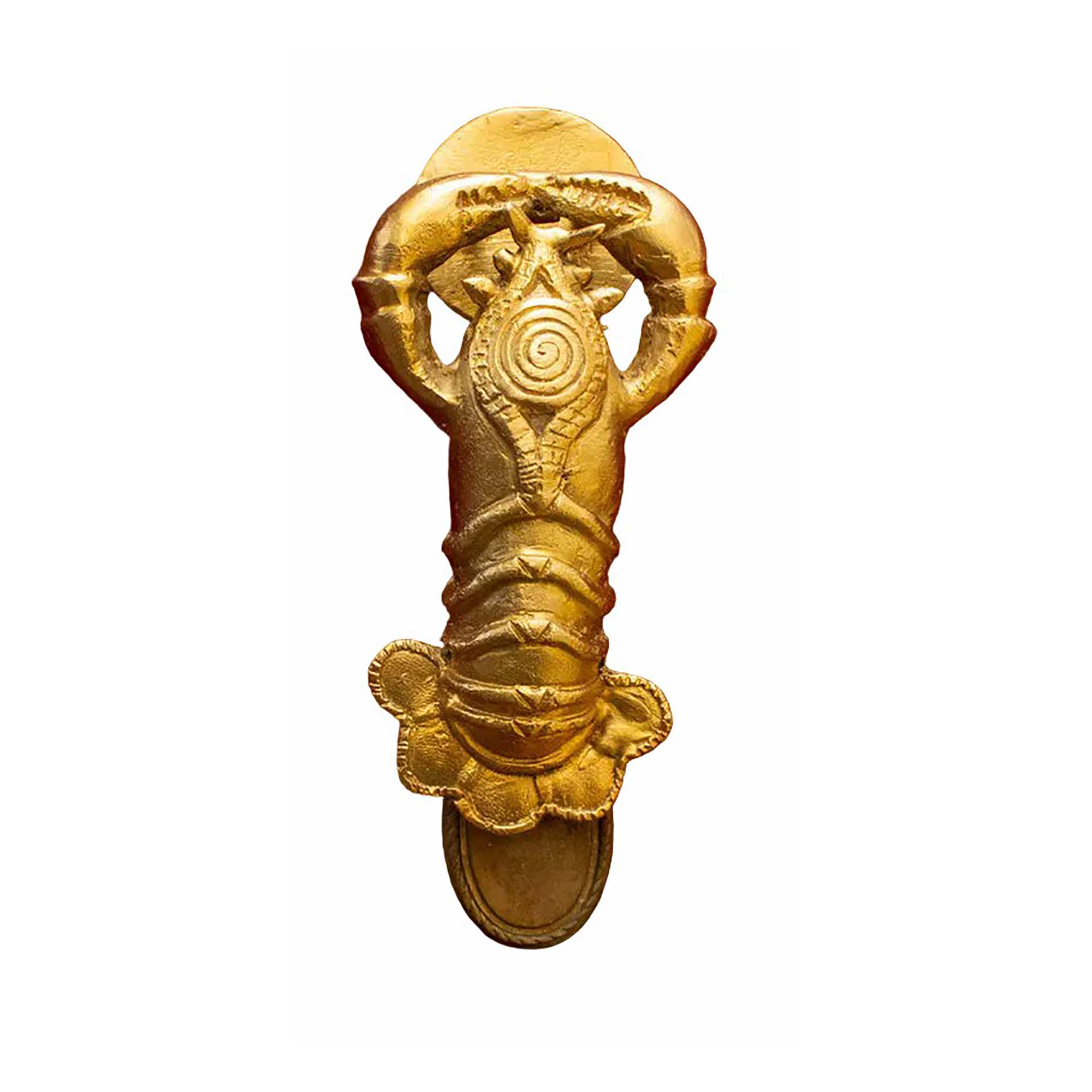 Ghanaian Ashanti Brass Door Knocker 'Lobster'