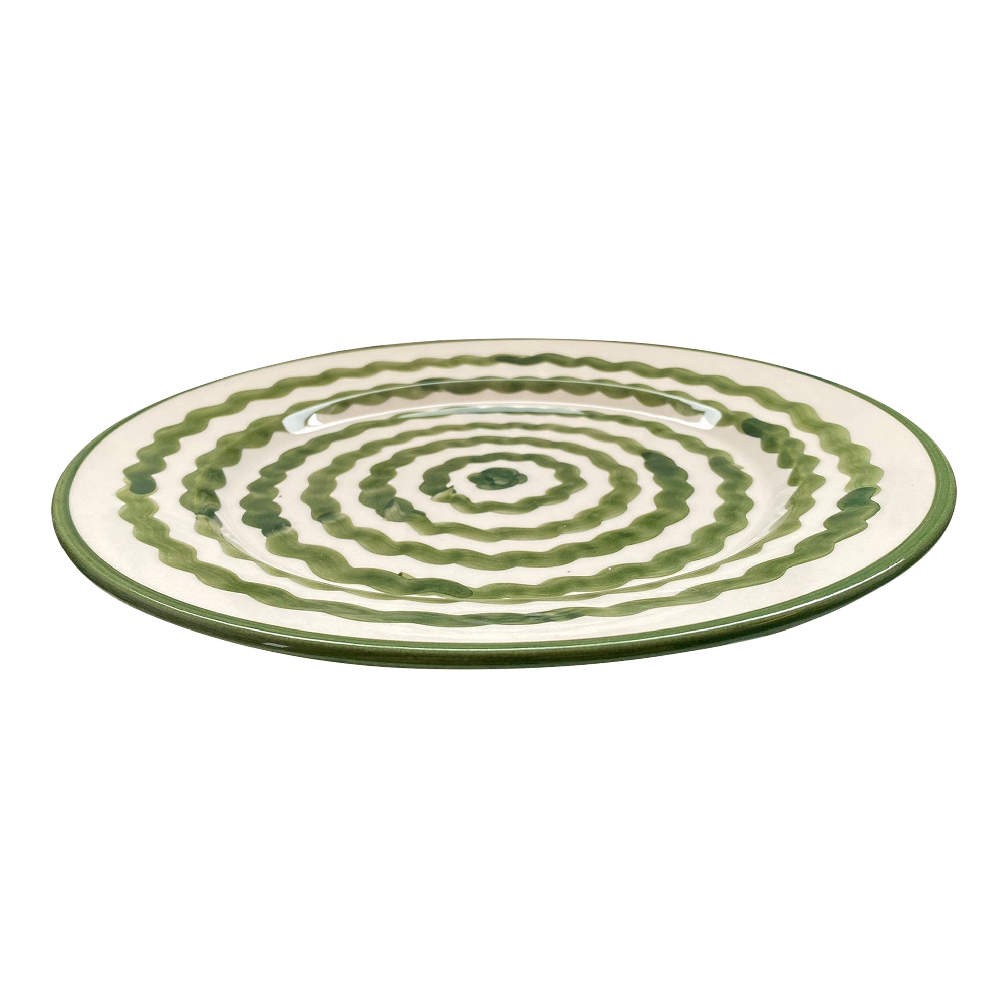 Dinner Plate - Ondas - Fern Green