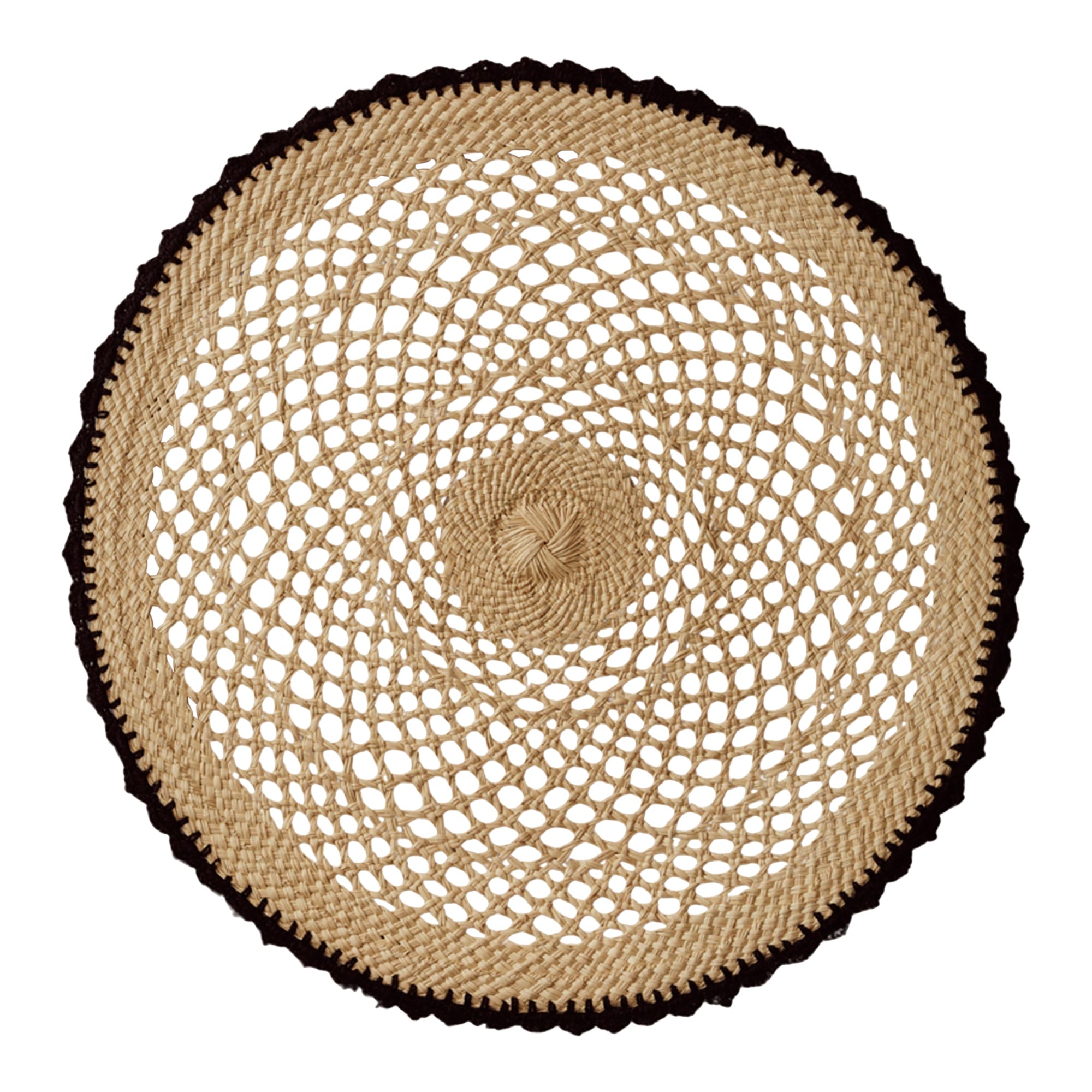 Crochet Placemat - Black