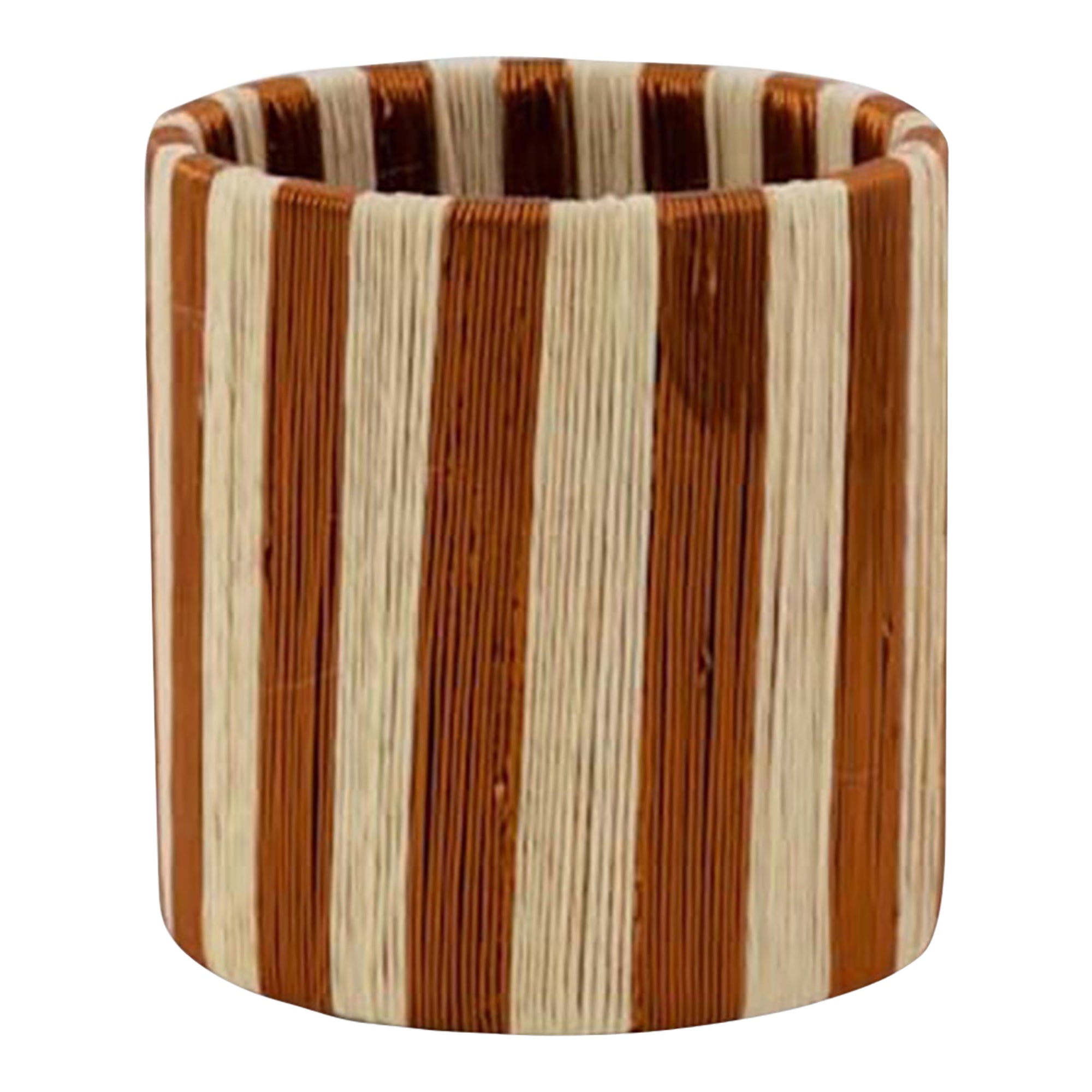 Pacifico Copper Napkin Ring Rayas - White