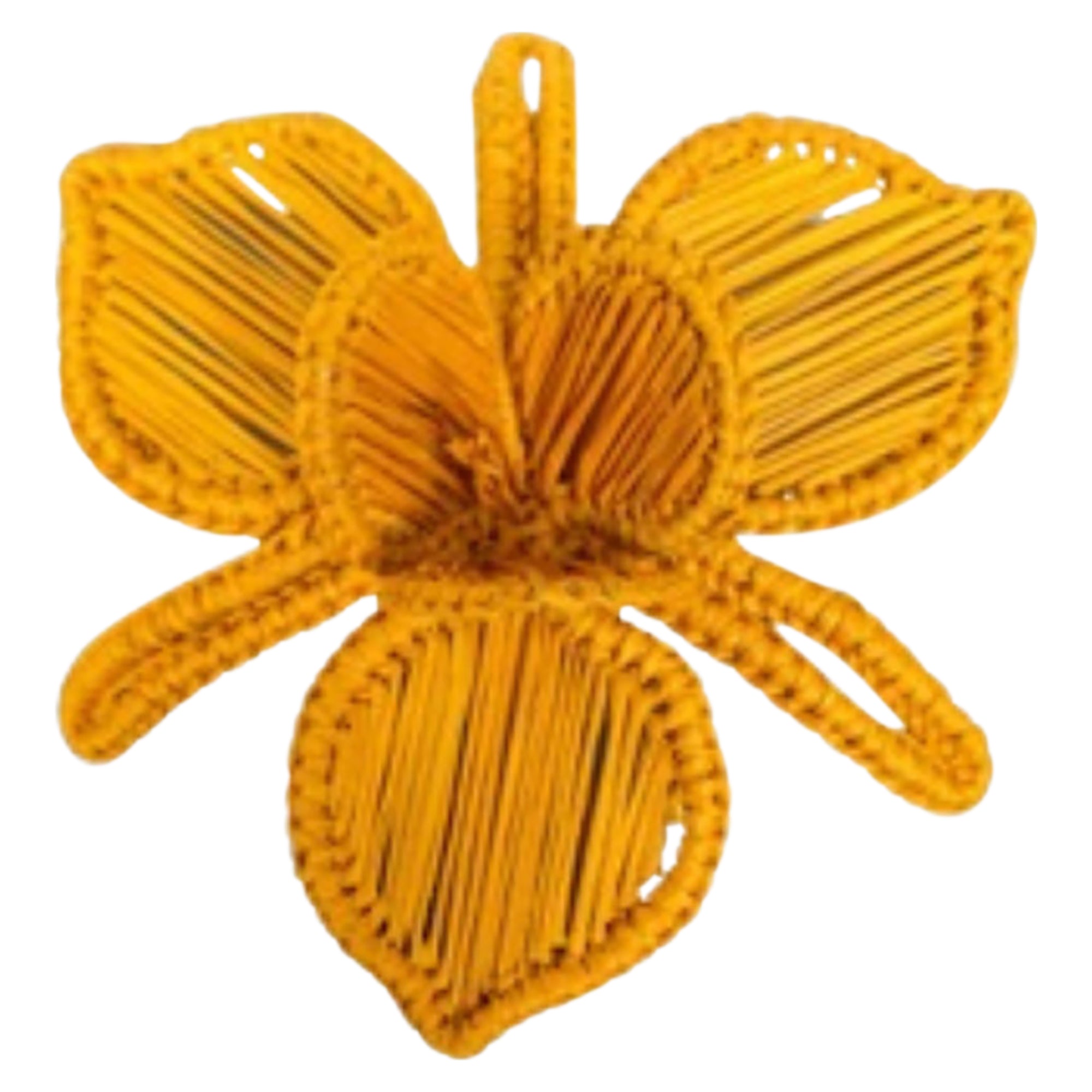Orquidea Napkin Ring - Mustard