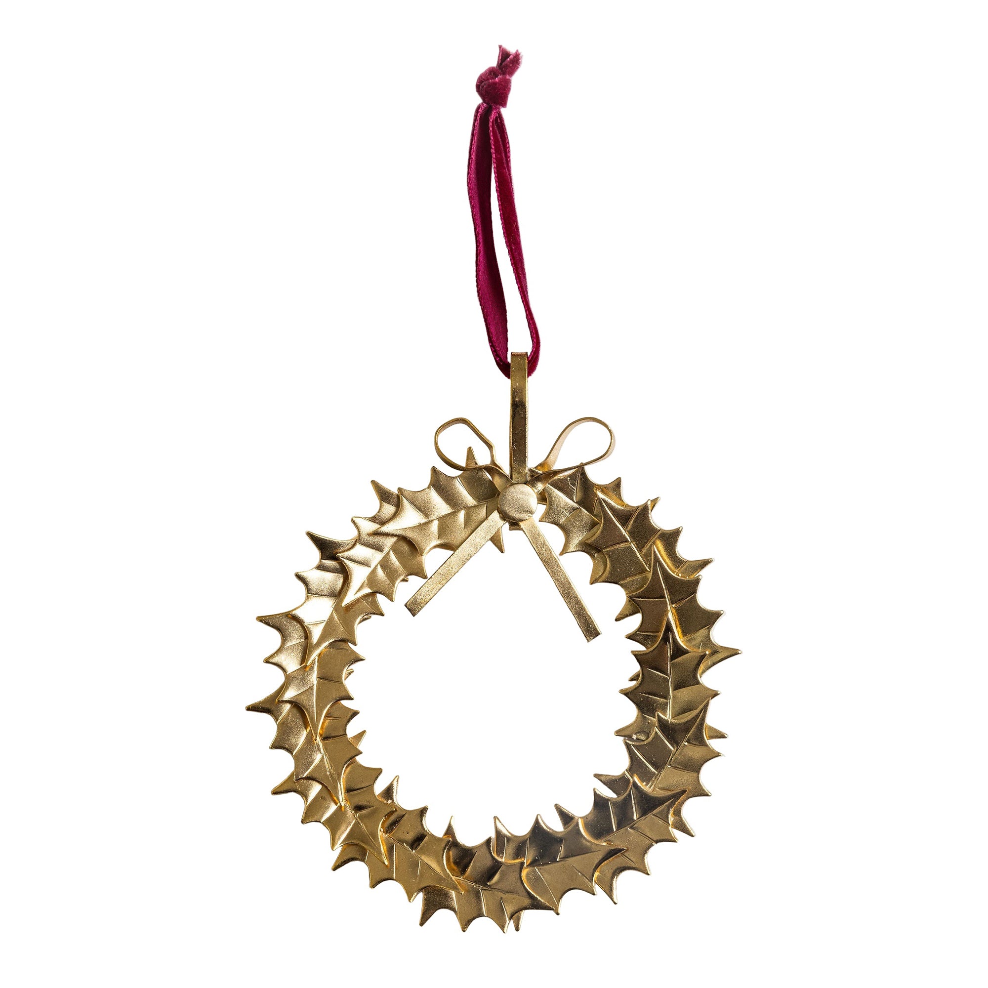Holly Wreath Ornament