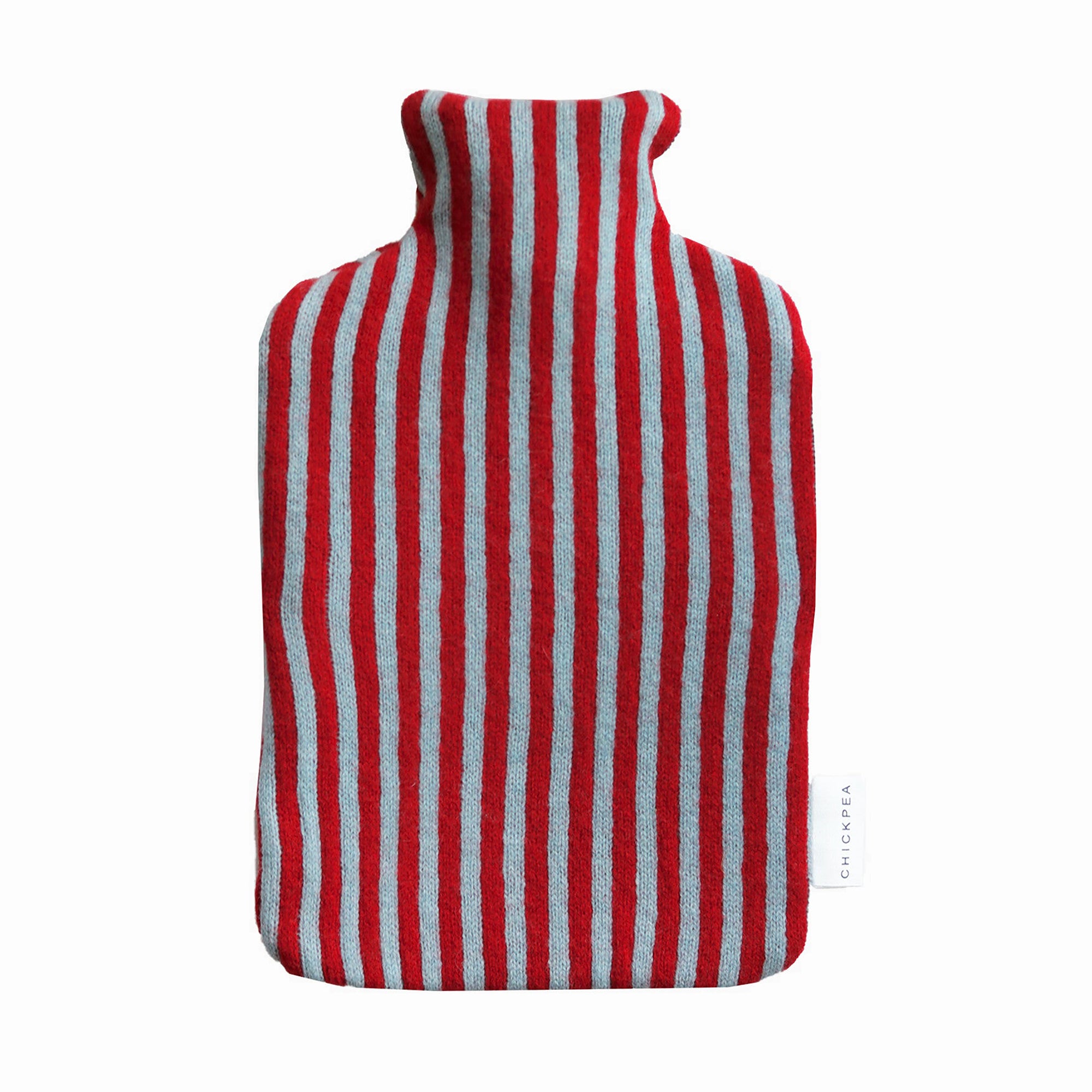 Blue and Red Bold Stripe Hot Water Bottle