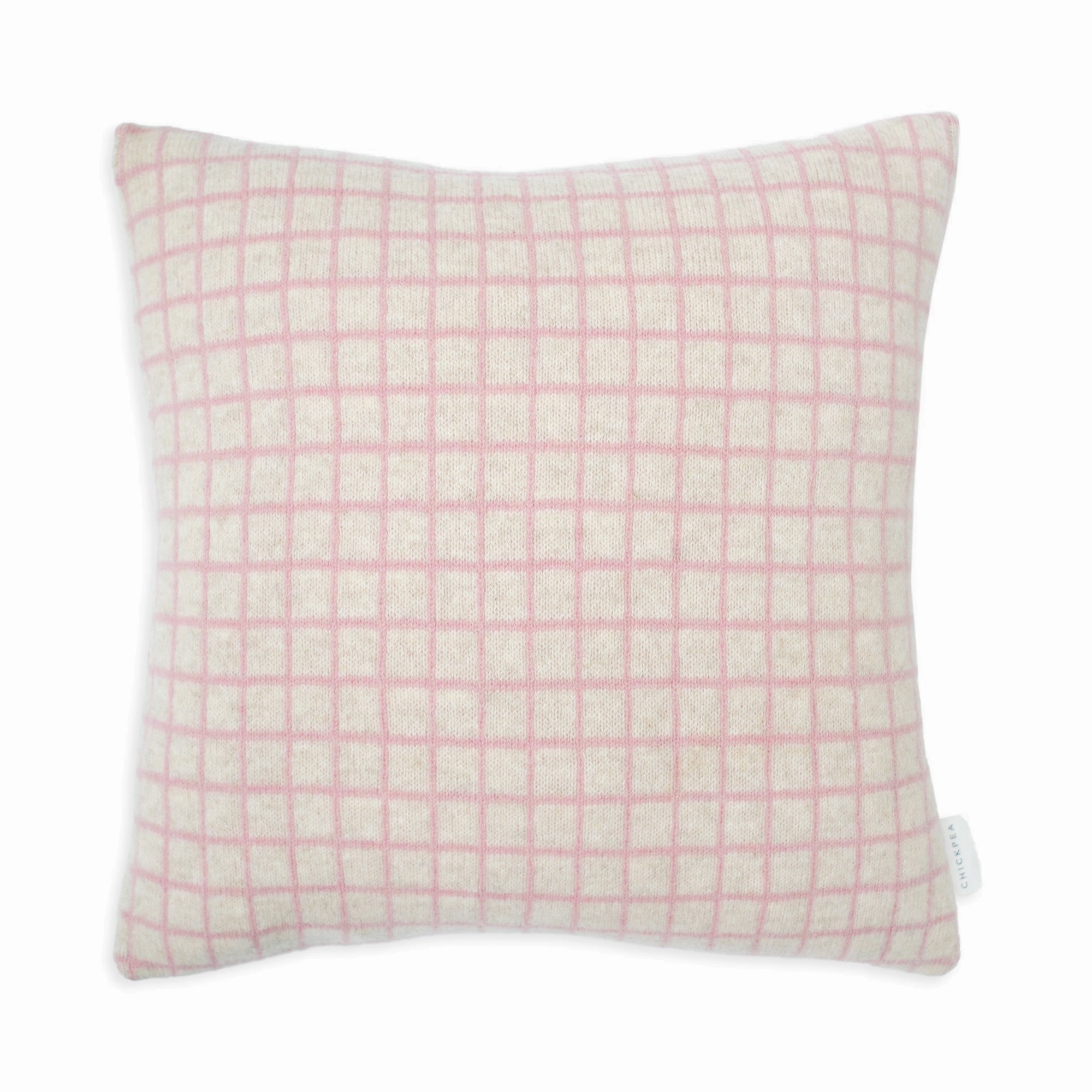 Pink Grid Cushion