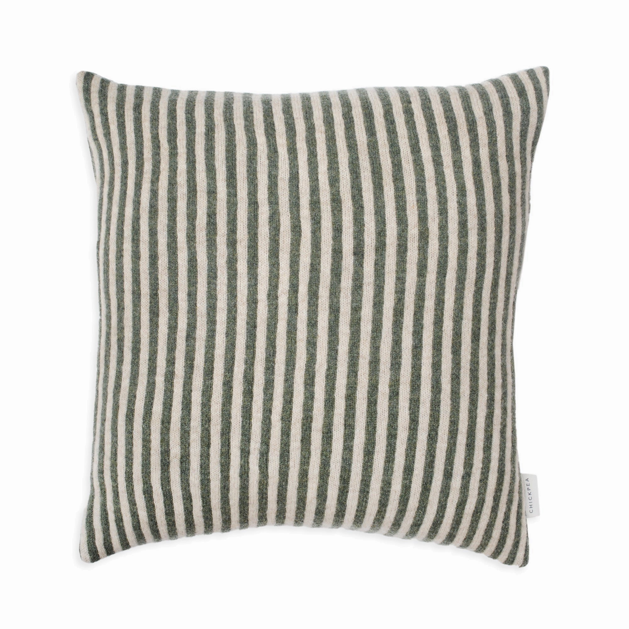 Green Bold Stripe Cushion