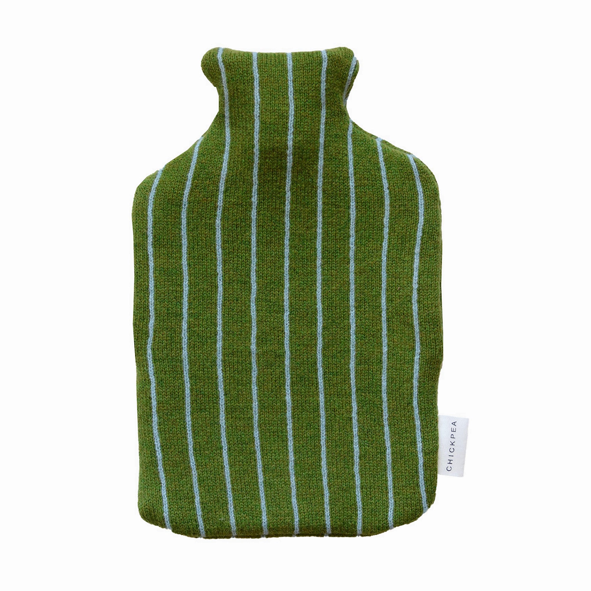Moss and Blue Wide Stripe Hot Water Bottle