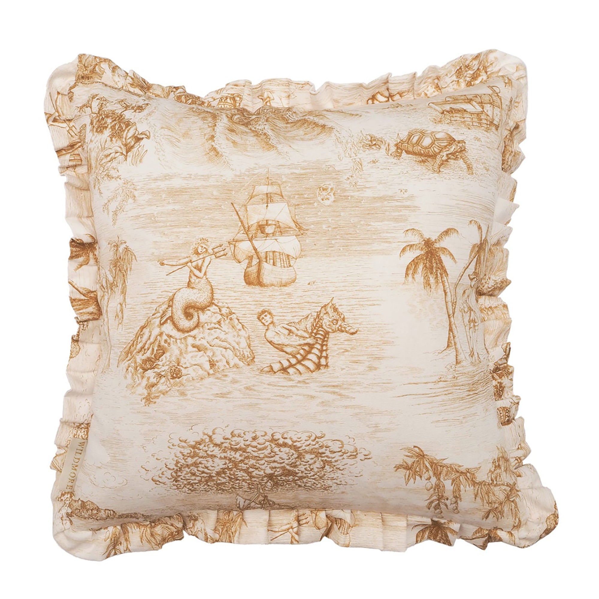 Navigo Gold Pleated Cushion