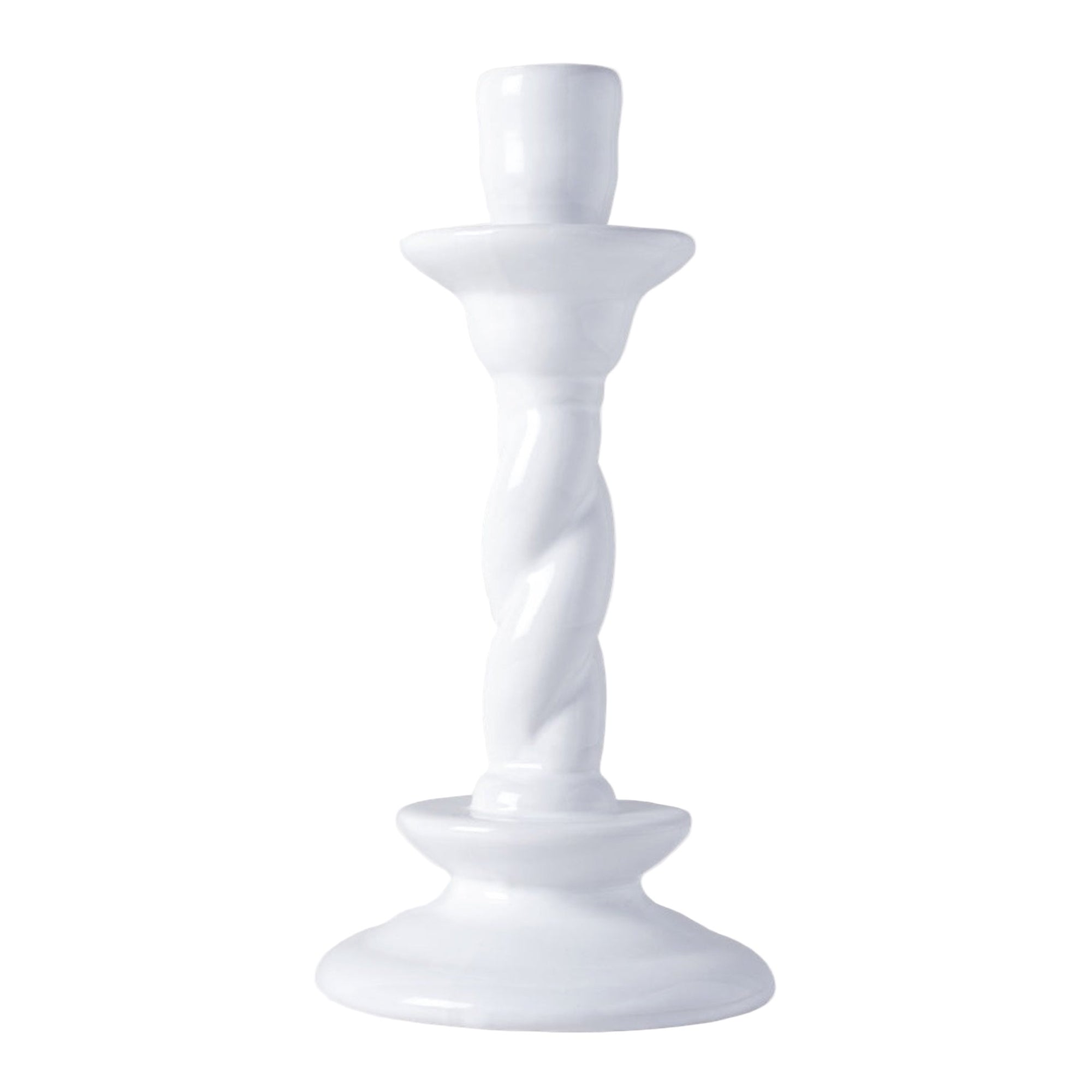 Vela Single Ceramic Candlestick