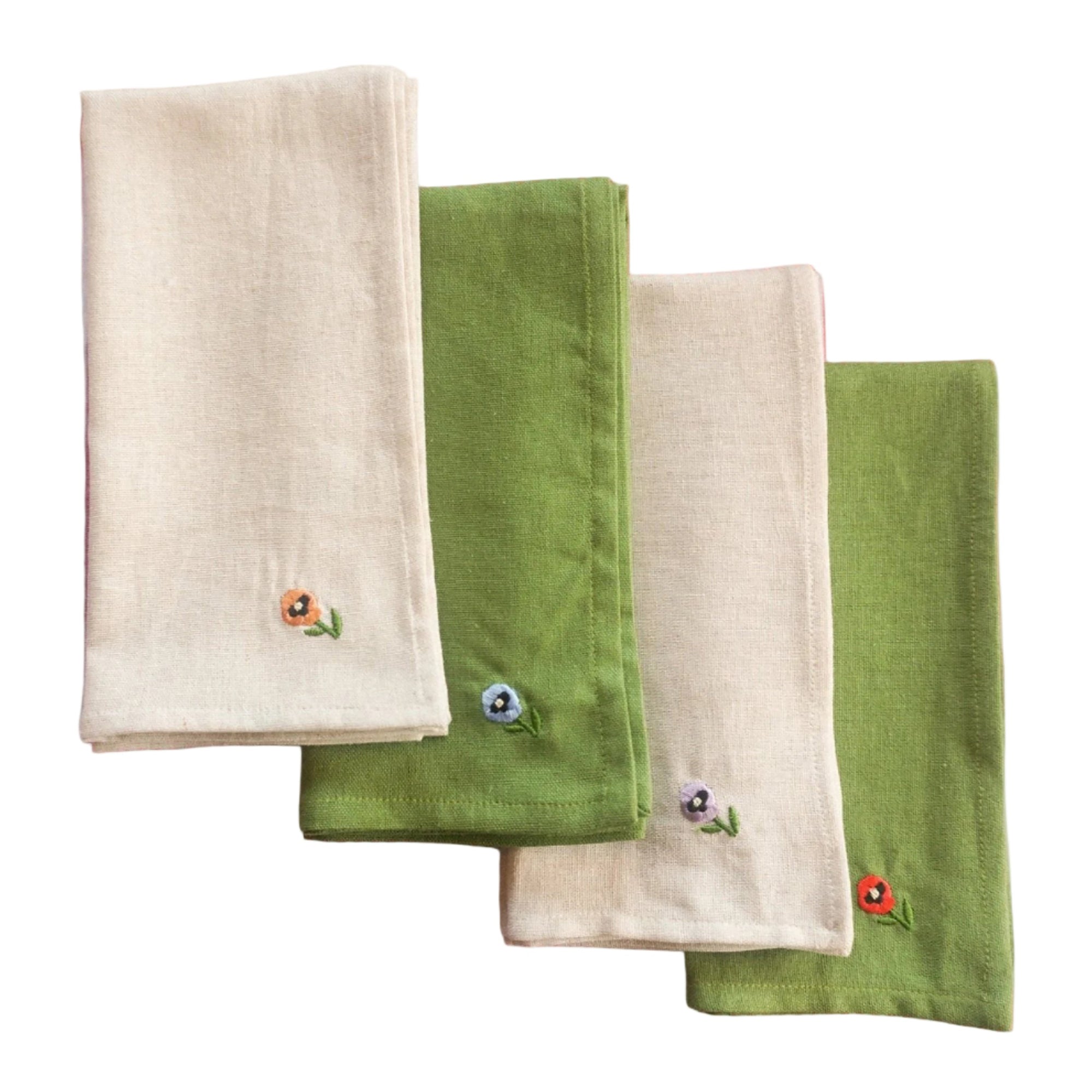 Winter Pansy Napkins (set of 4)