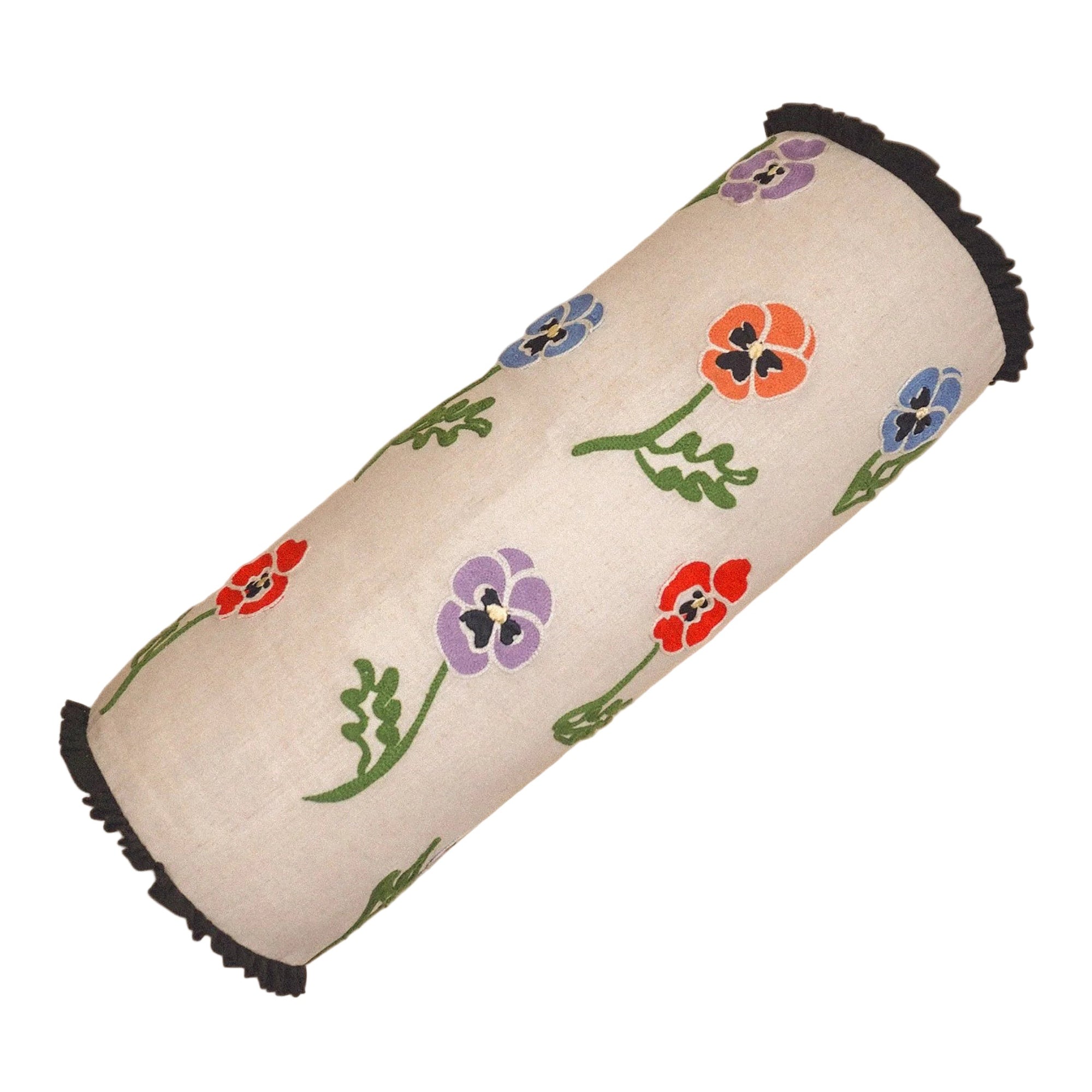 Winter Pansy Bolster