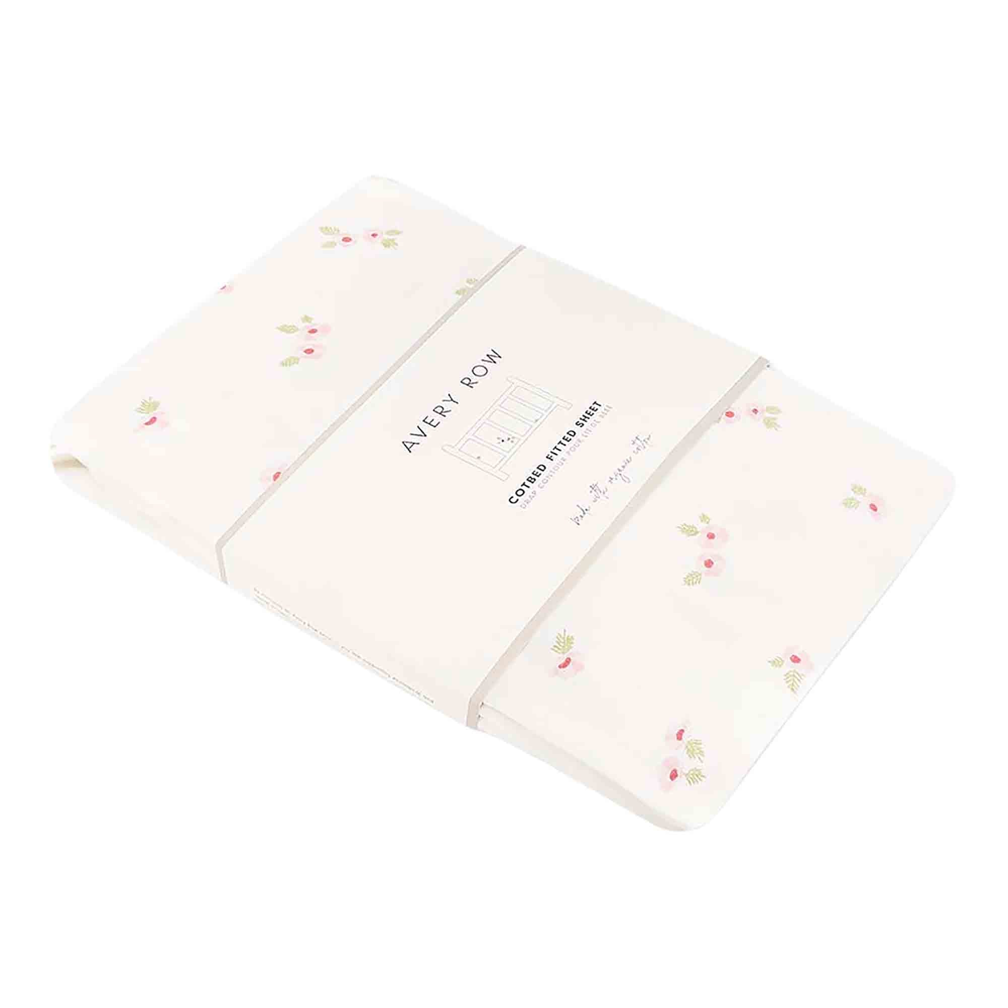 Organic Cotbed Fitted Sheet - Anemone