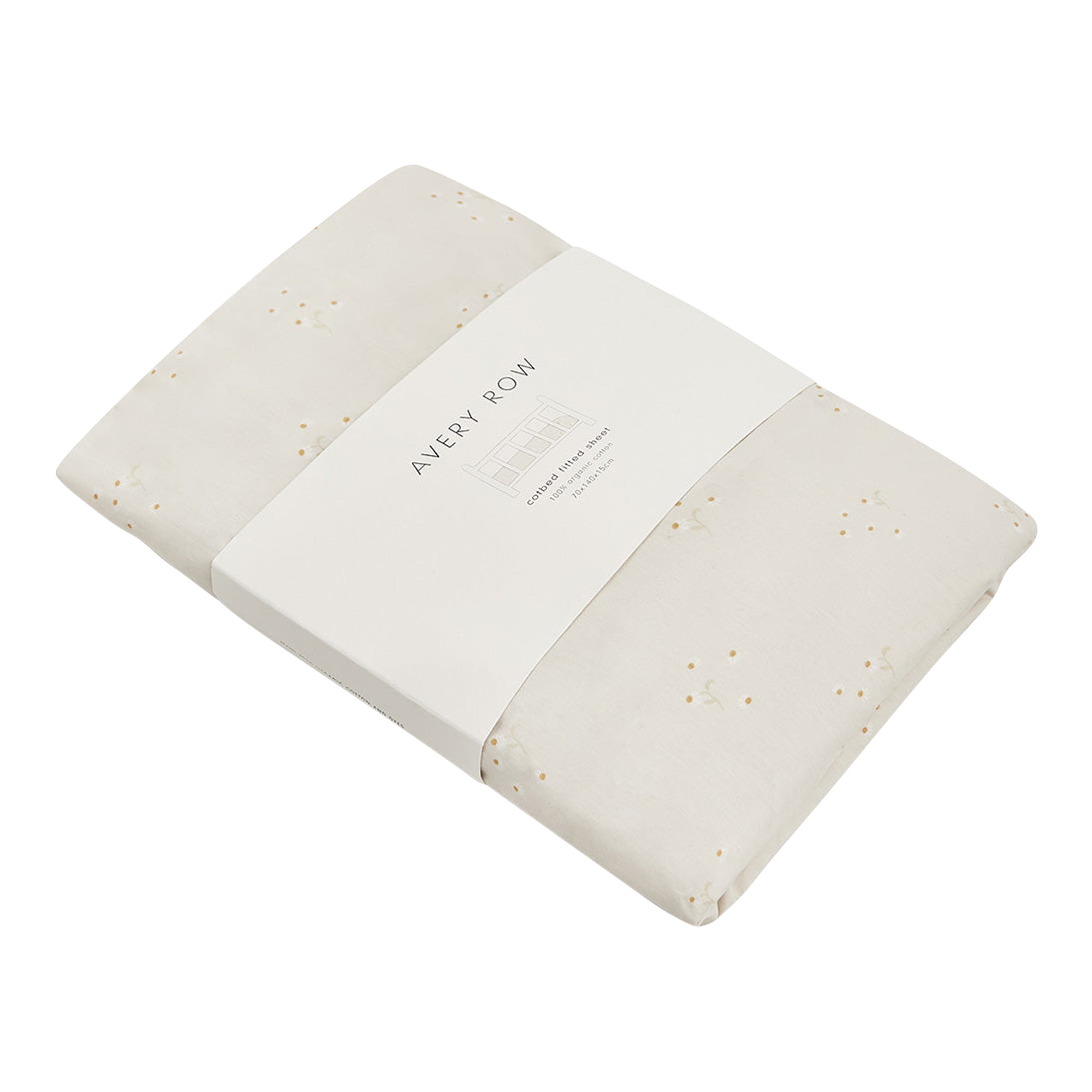 Organic Cotbed Fitted Sheet - Wild Chamomile
