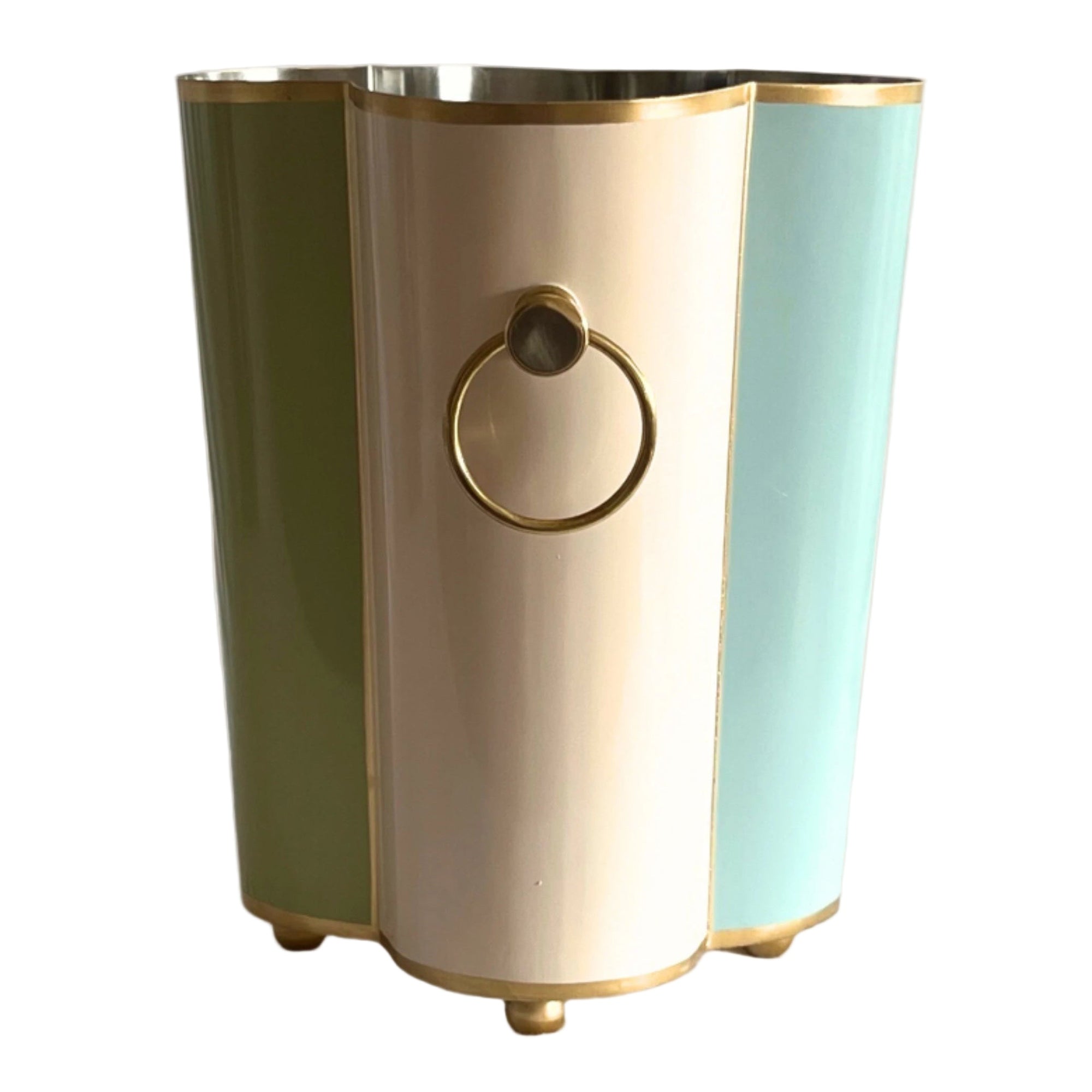 Scalloped Wine Cooler | Tutti Frutti | Striped