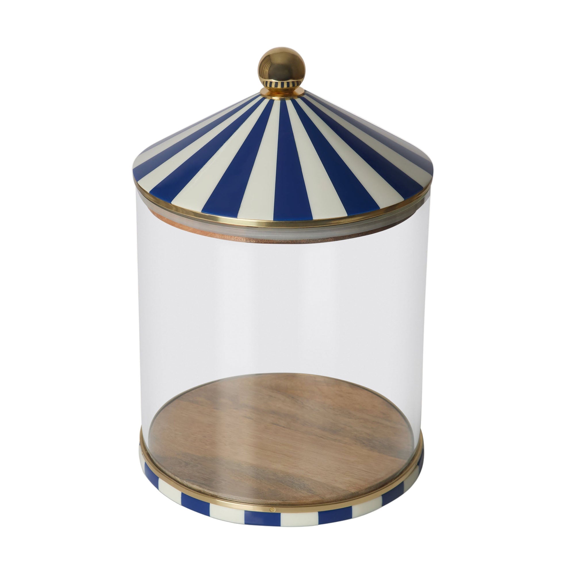 Circus Storage Jar | Blue and White