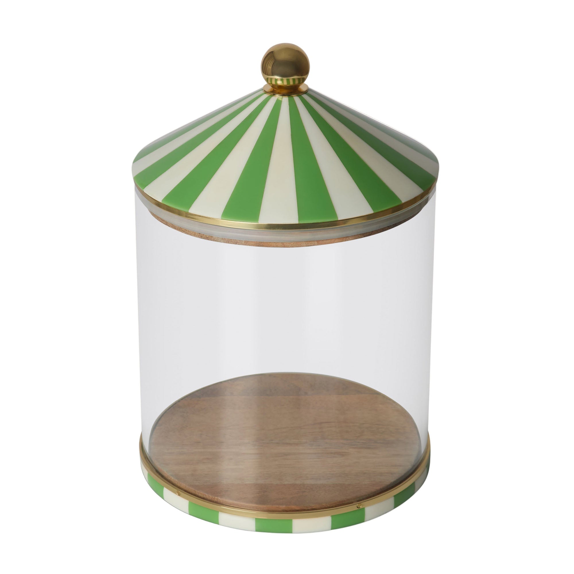 Circus Storage Jar | Extra Large | Green and White