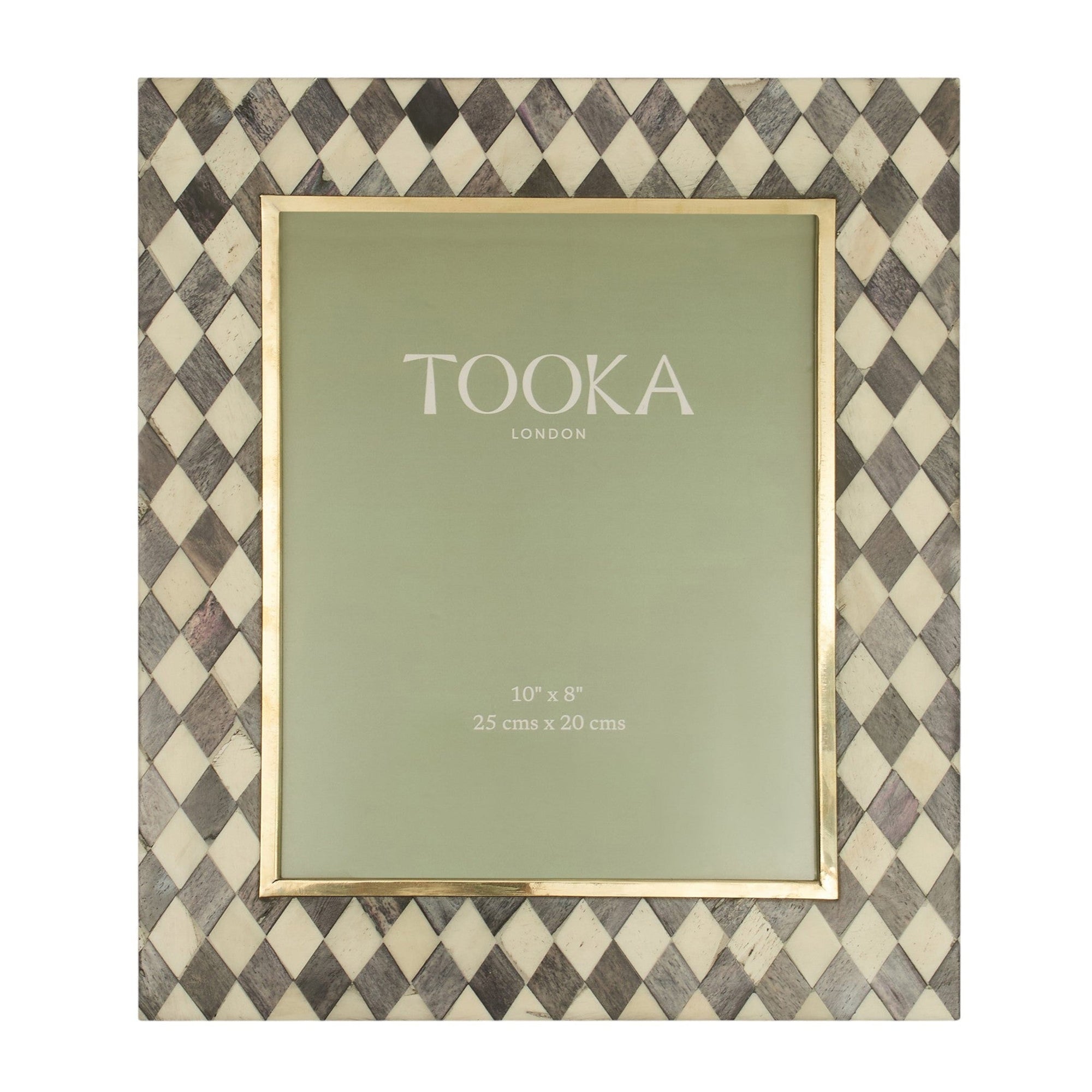 Large Photo frame | Charcoal Grey & White | Harlequin