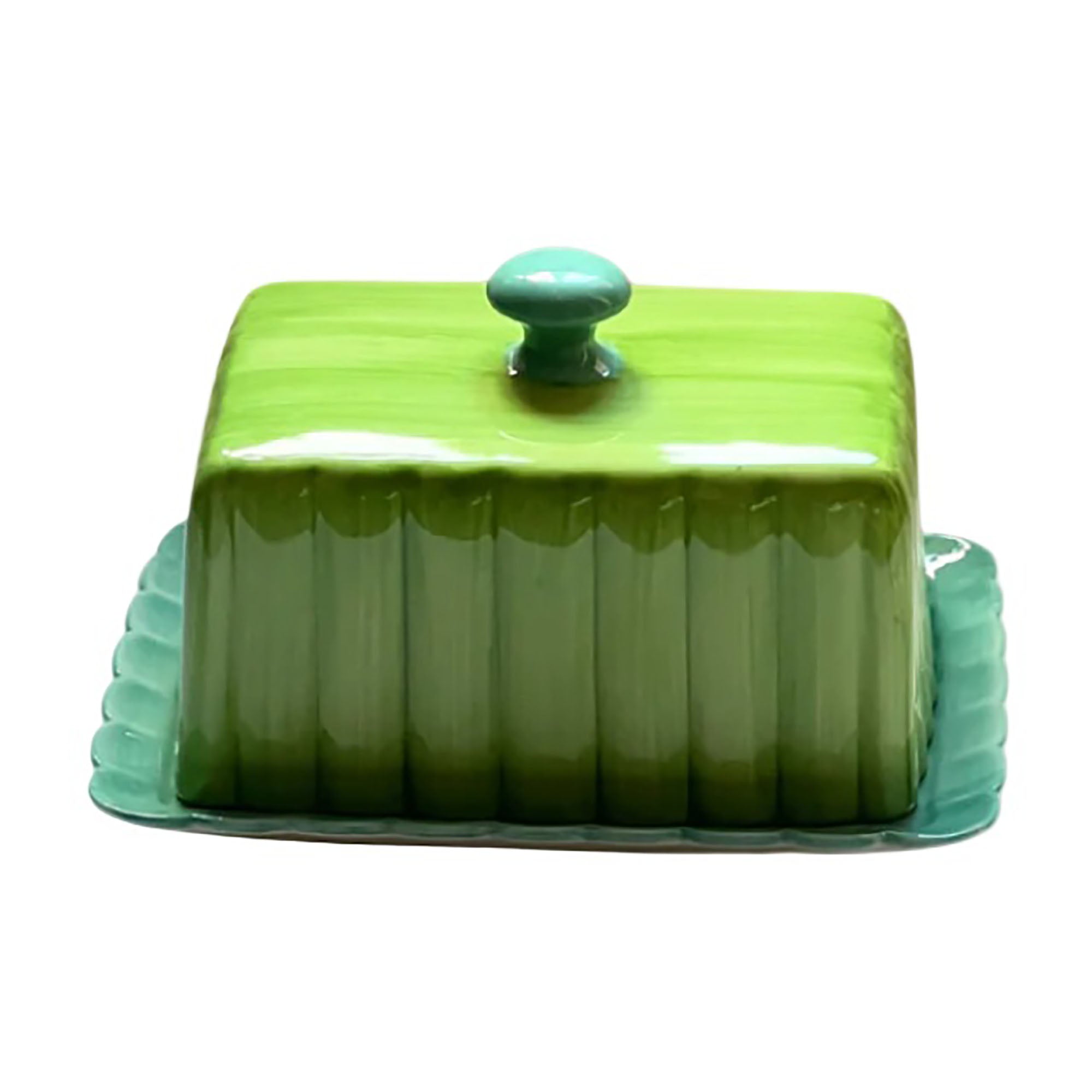 Butter Dish | Green & Blue