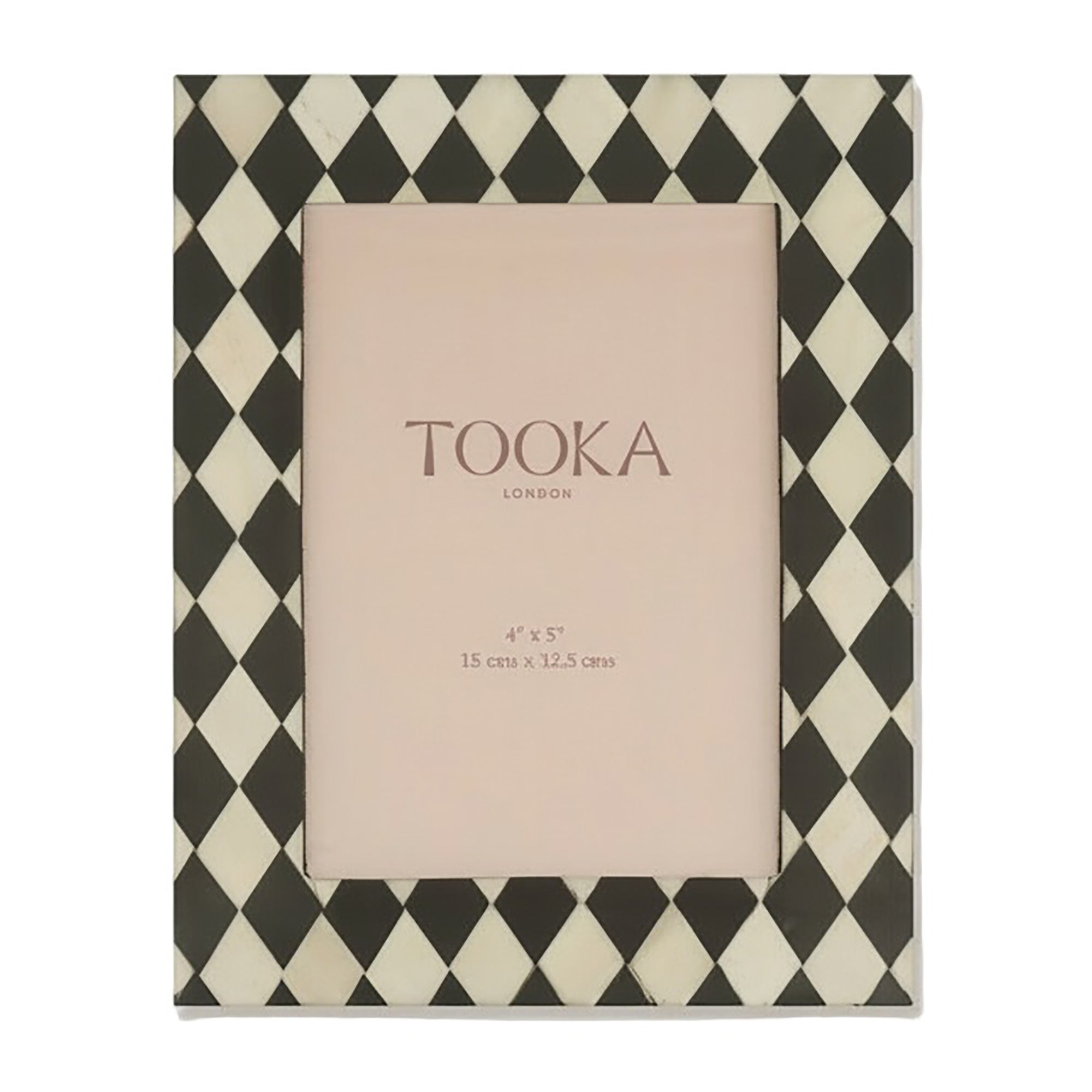 Small Photo frame | Ebony Black & White | Harlequin