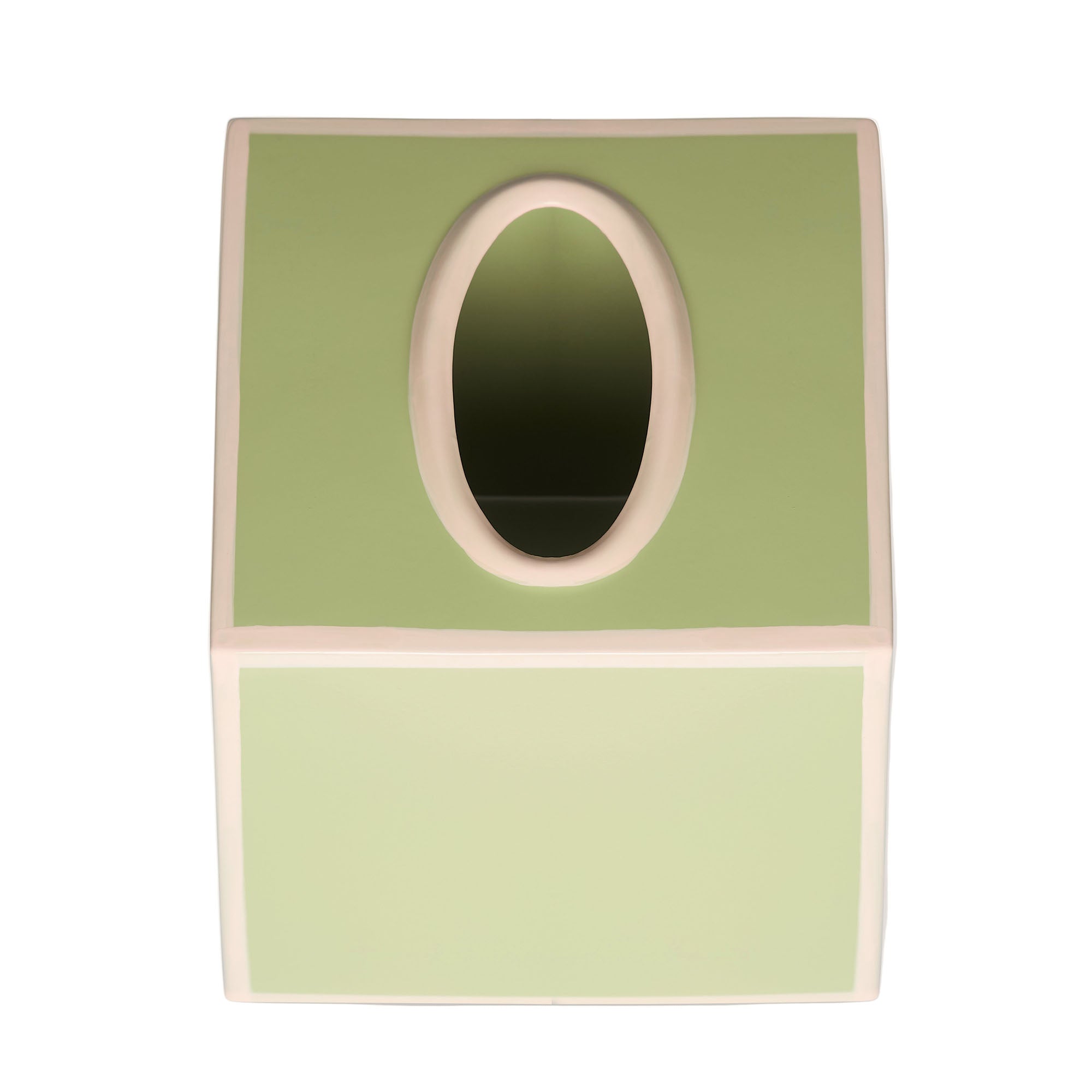 Tissue Box Cover | Sage Green and Blush