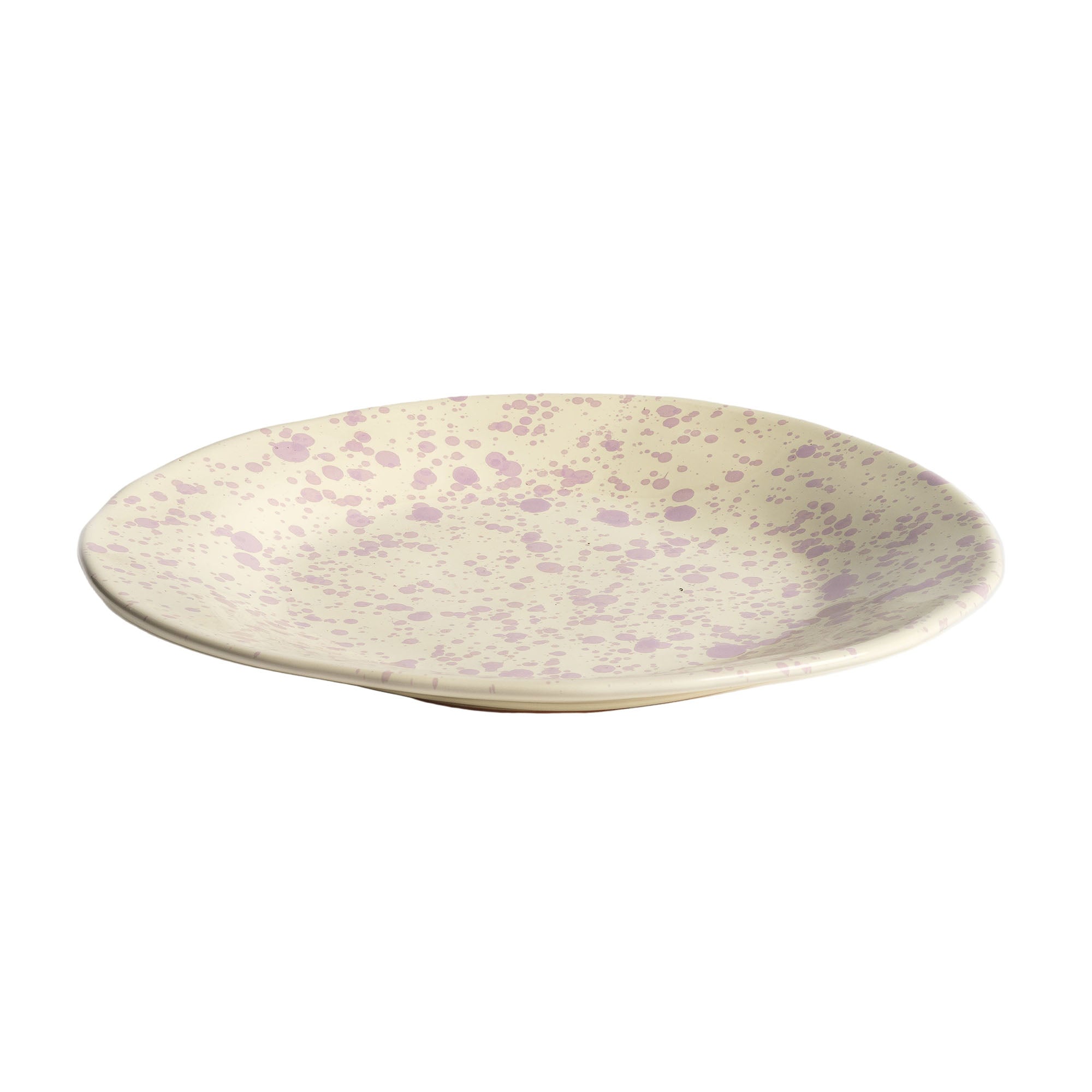 Lilac Shallow Serving Bowl