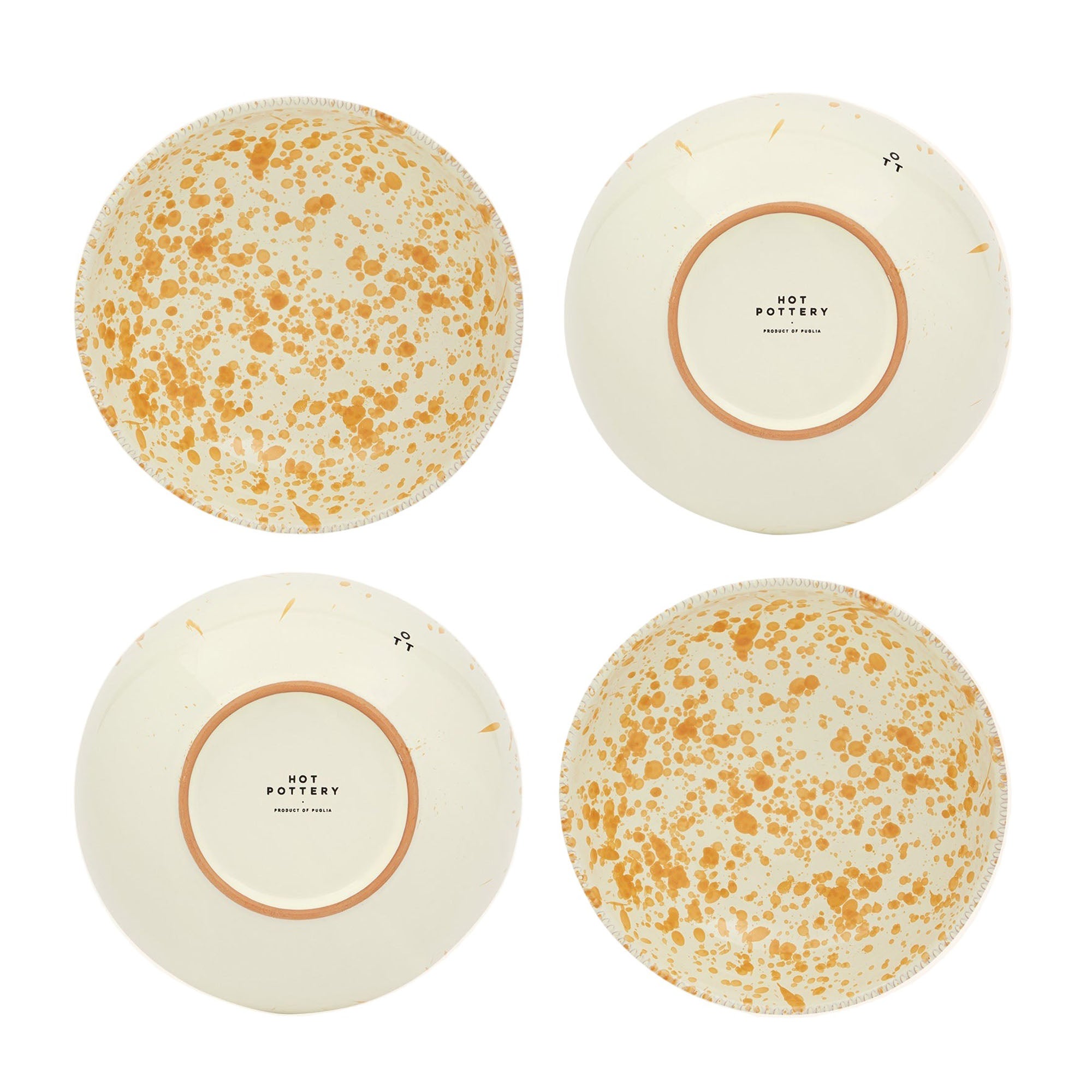 Pasta Bowl Burnt Orange - 4 Pieces