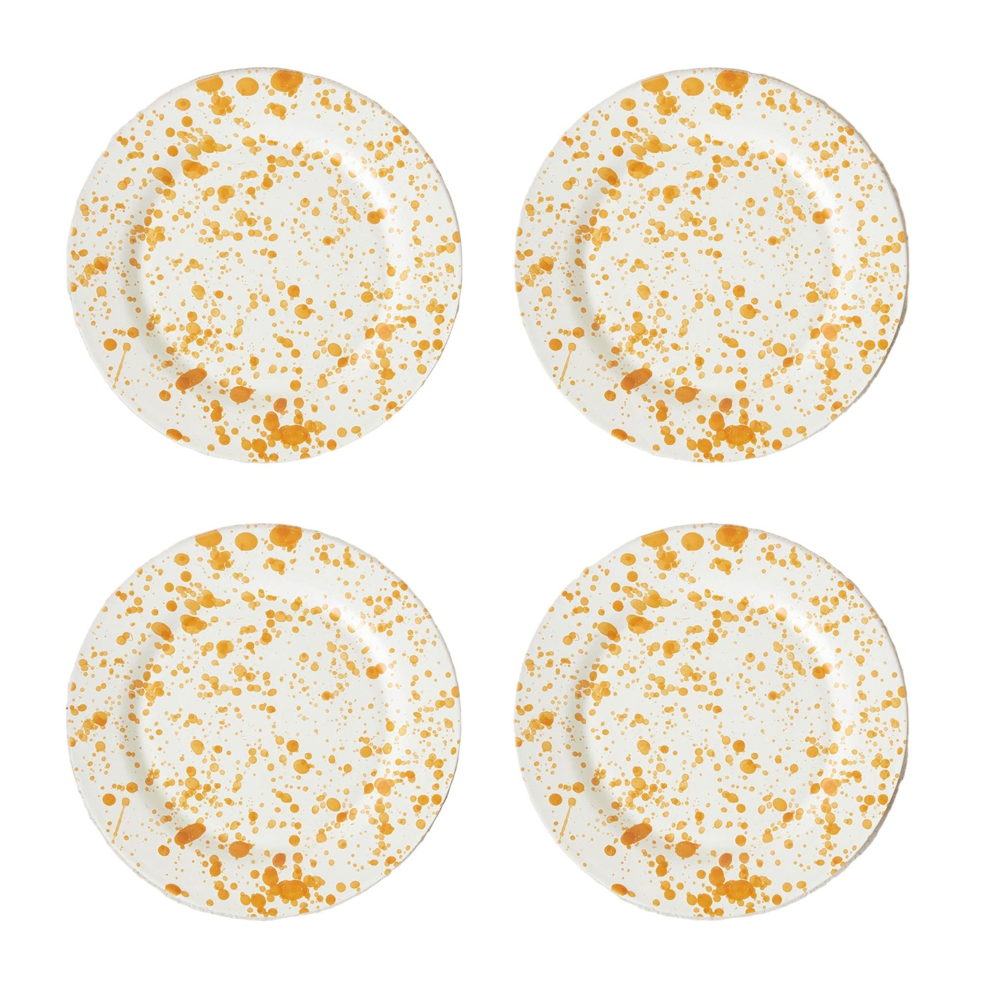 Burnt Orange Plate Set - 4 Pieces