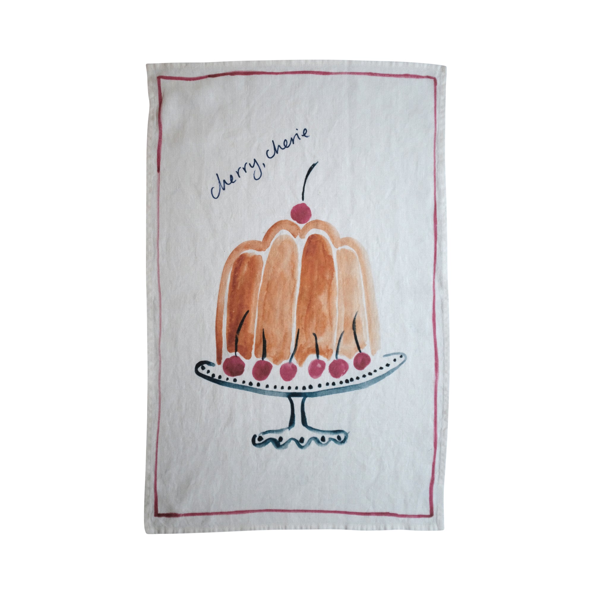 Cherry Cherie - Linen Teatowel