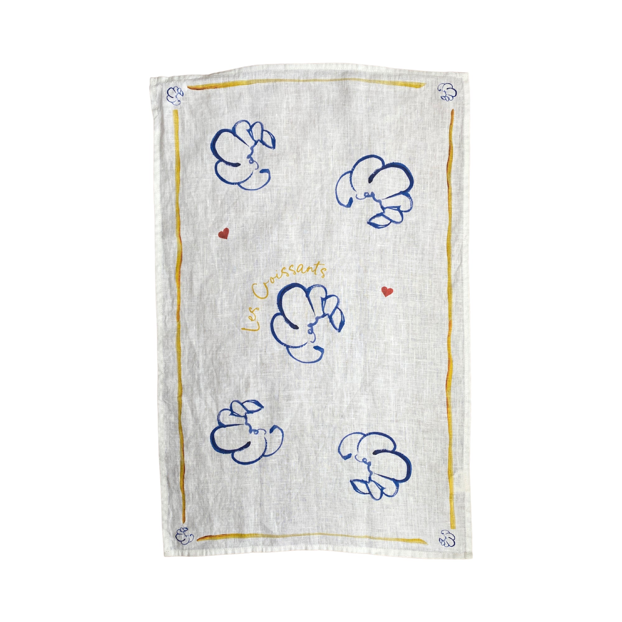 Les Croissants - Linen Teatowel