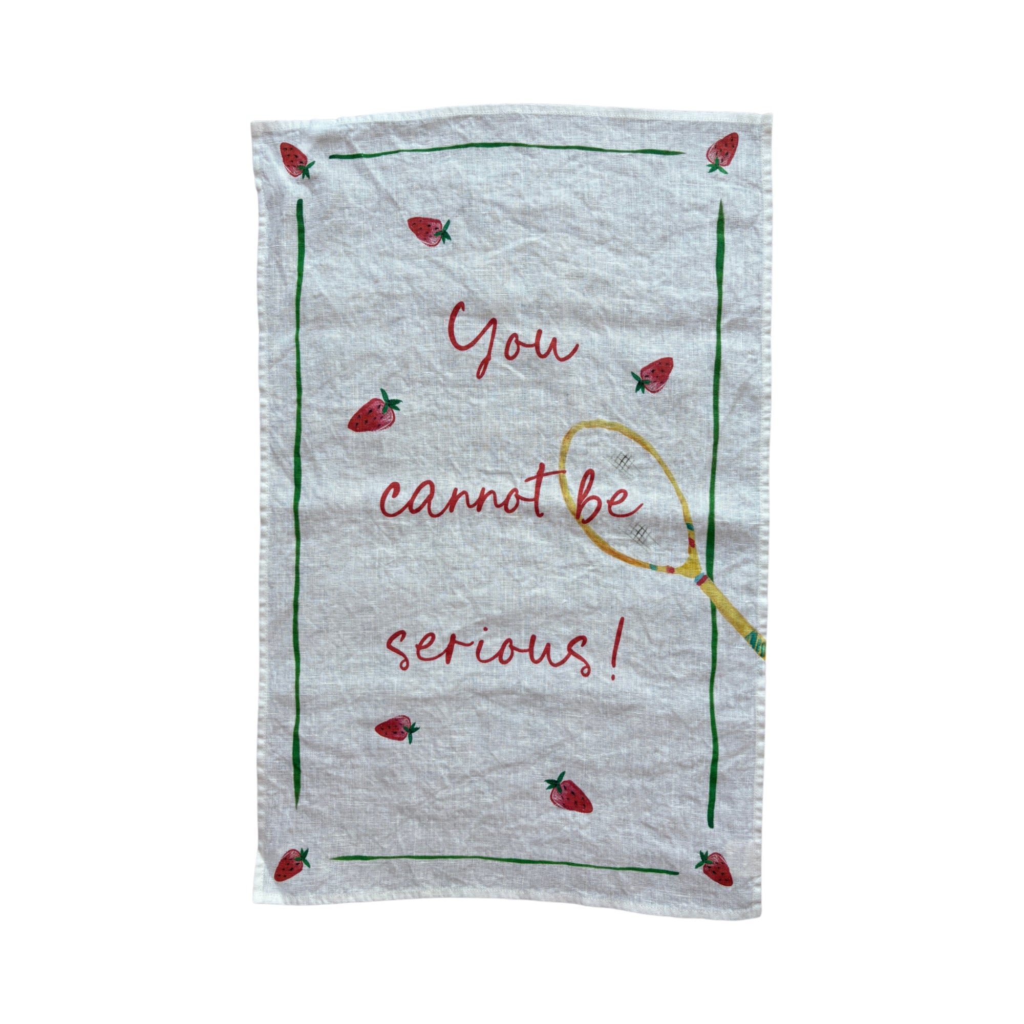 You Cannot be Serious! - Tennis Linen Teatowel