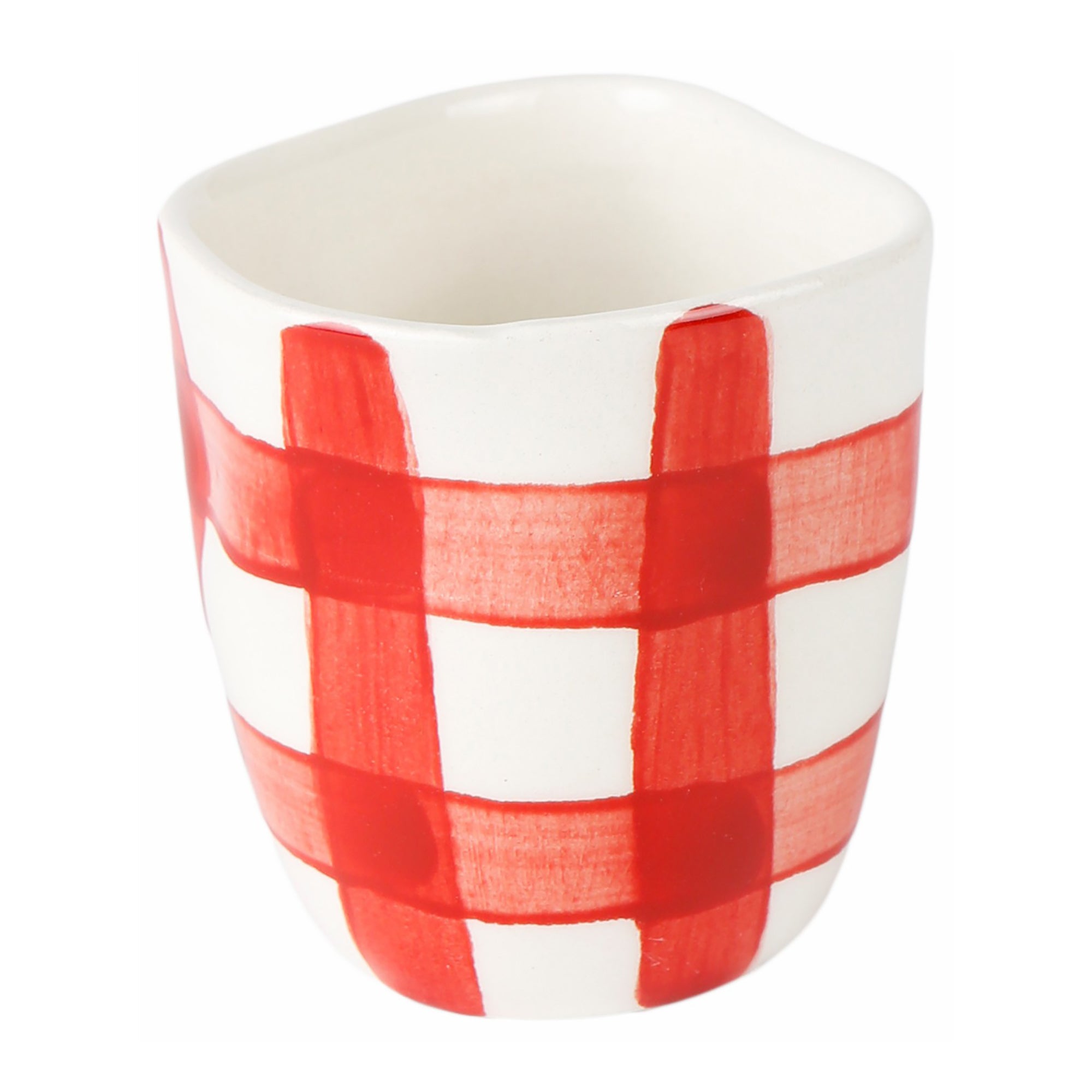 Vichy red espresso cup