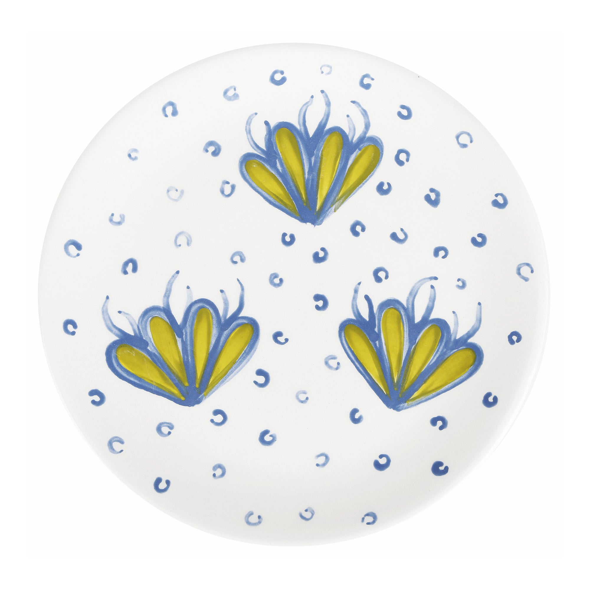 Blue corals & bubbles plate